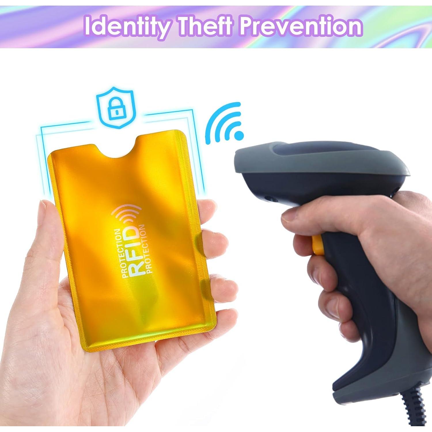 10 Fundas Bloqueadoras RFID Yuanchu para Tarjetas de Crédito