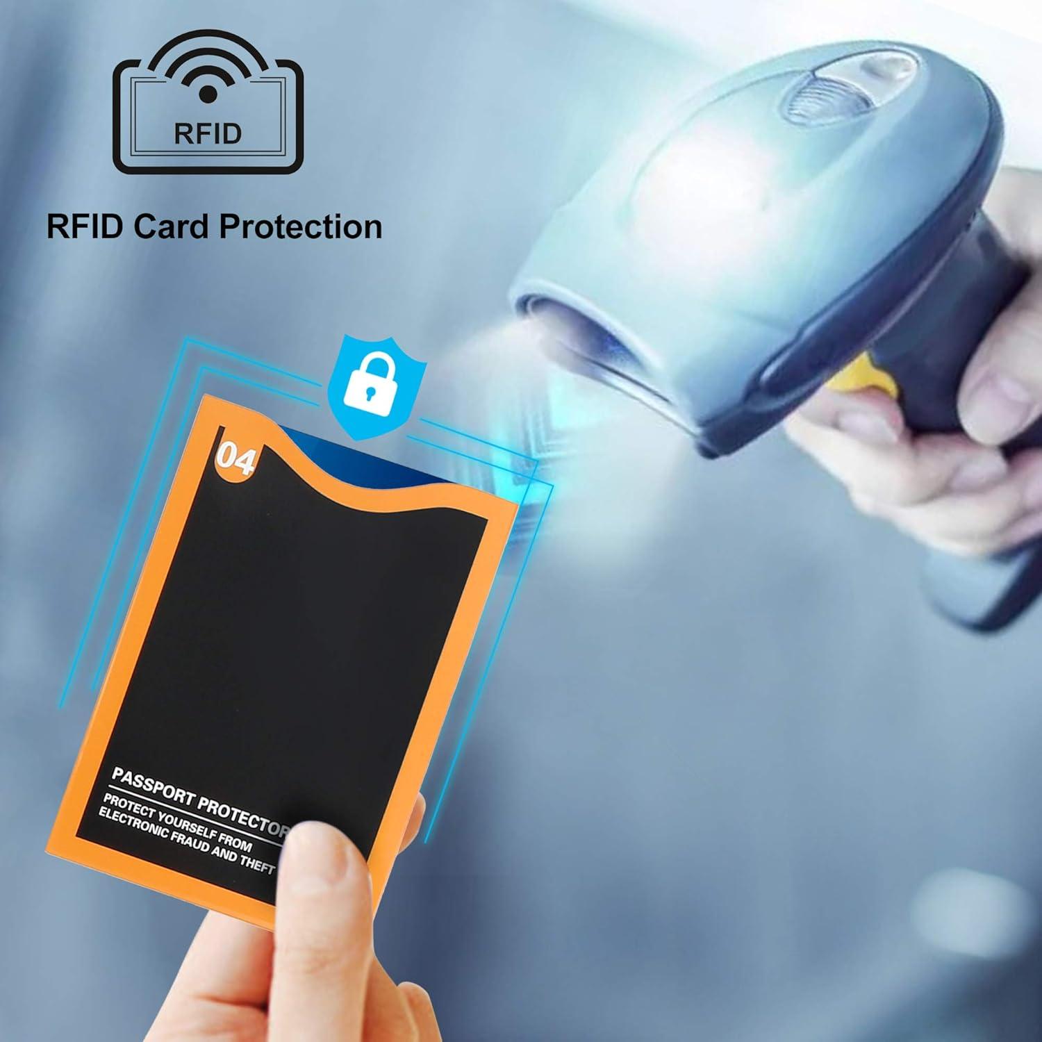 LotFancy Fundas RFID Bloqueadoras - Set 19 Piezas, Protección Tarjetas y Pasaporte