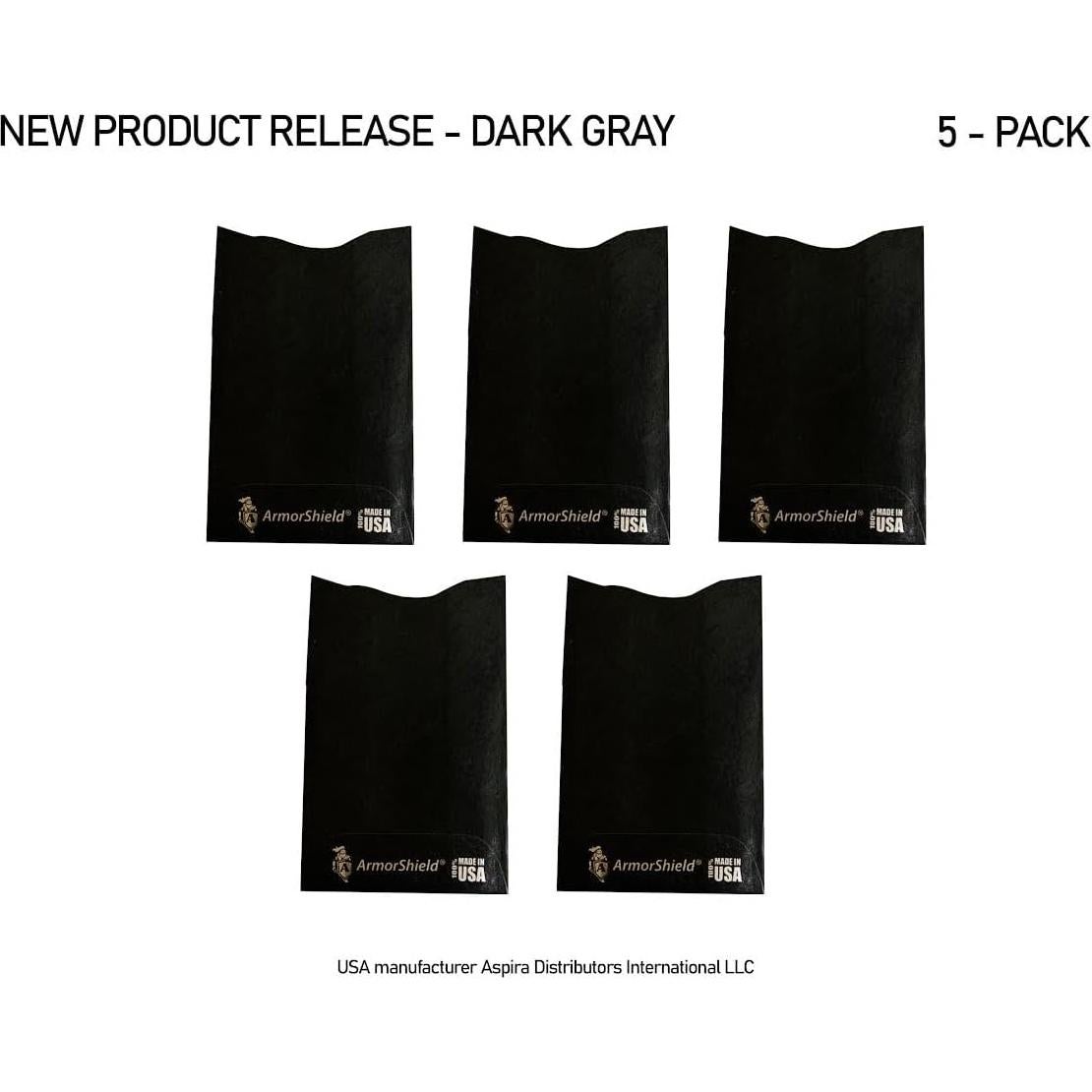 Fundas de Tarjetas de Crédito Semper Paratus Gear TYVEK 5 Pack Gris