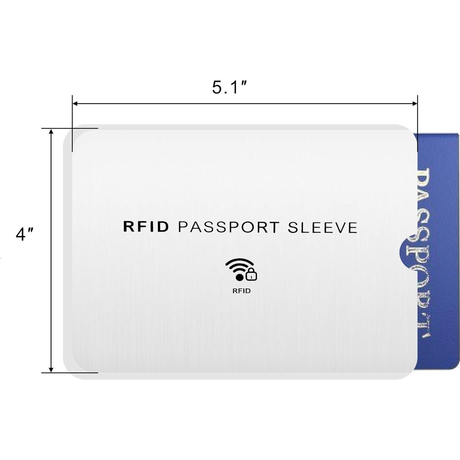Funda bloqueadora RFID CM para pasaporte y tarjetas - 16 piezas