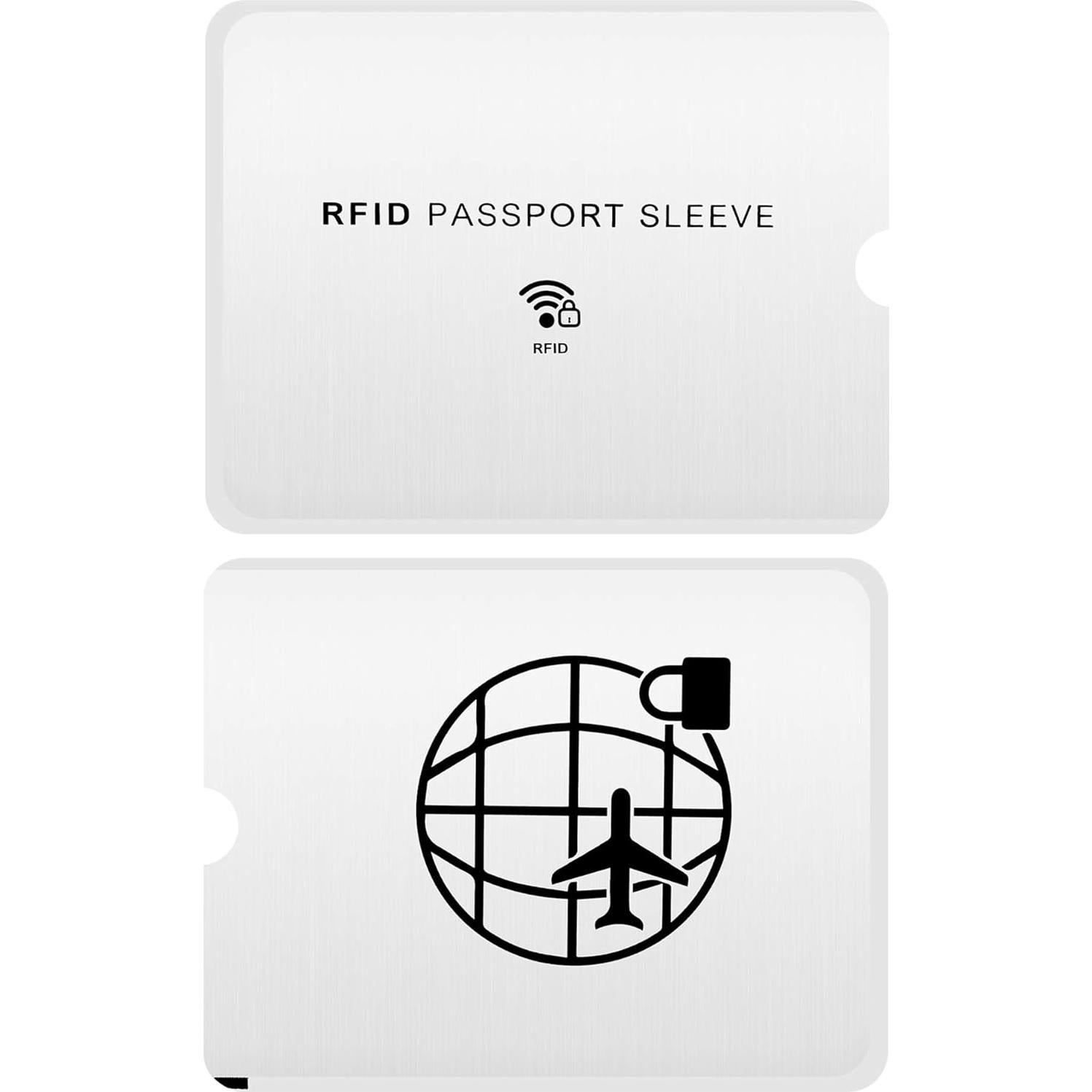 Funda bloqueadora RFID CM para pasaporte y tarjetas - 16 piezas