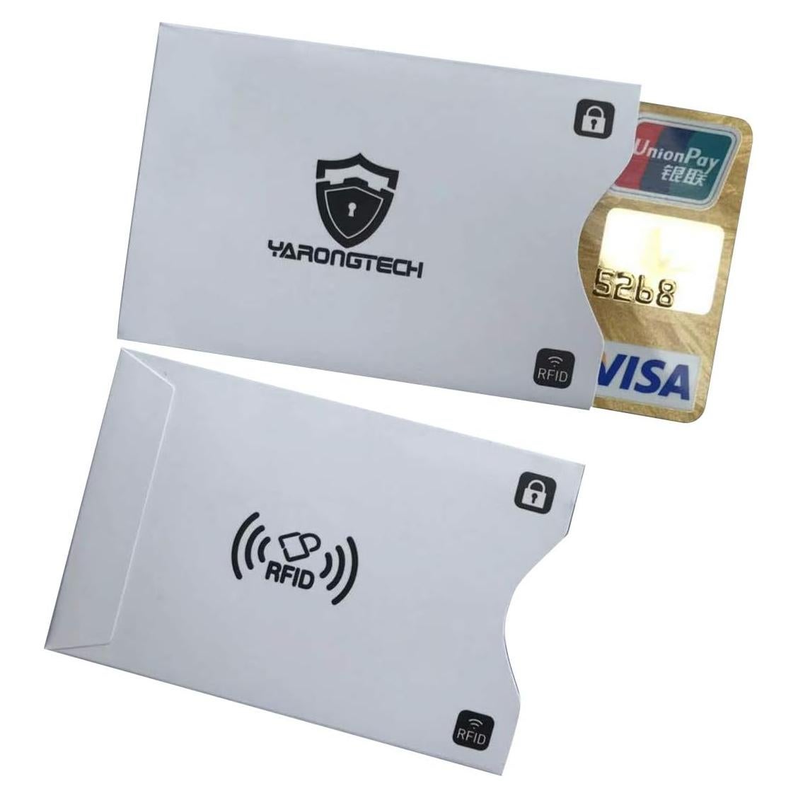 Mangas Bloqueadoras RFID YARONGTECH - Protección Identidad (10 Pcs)