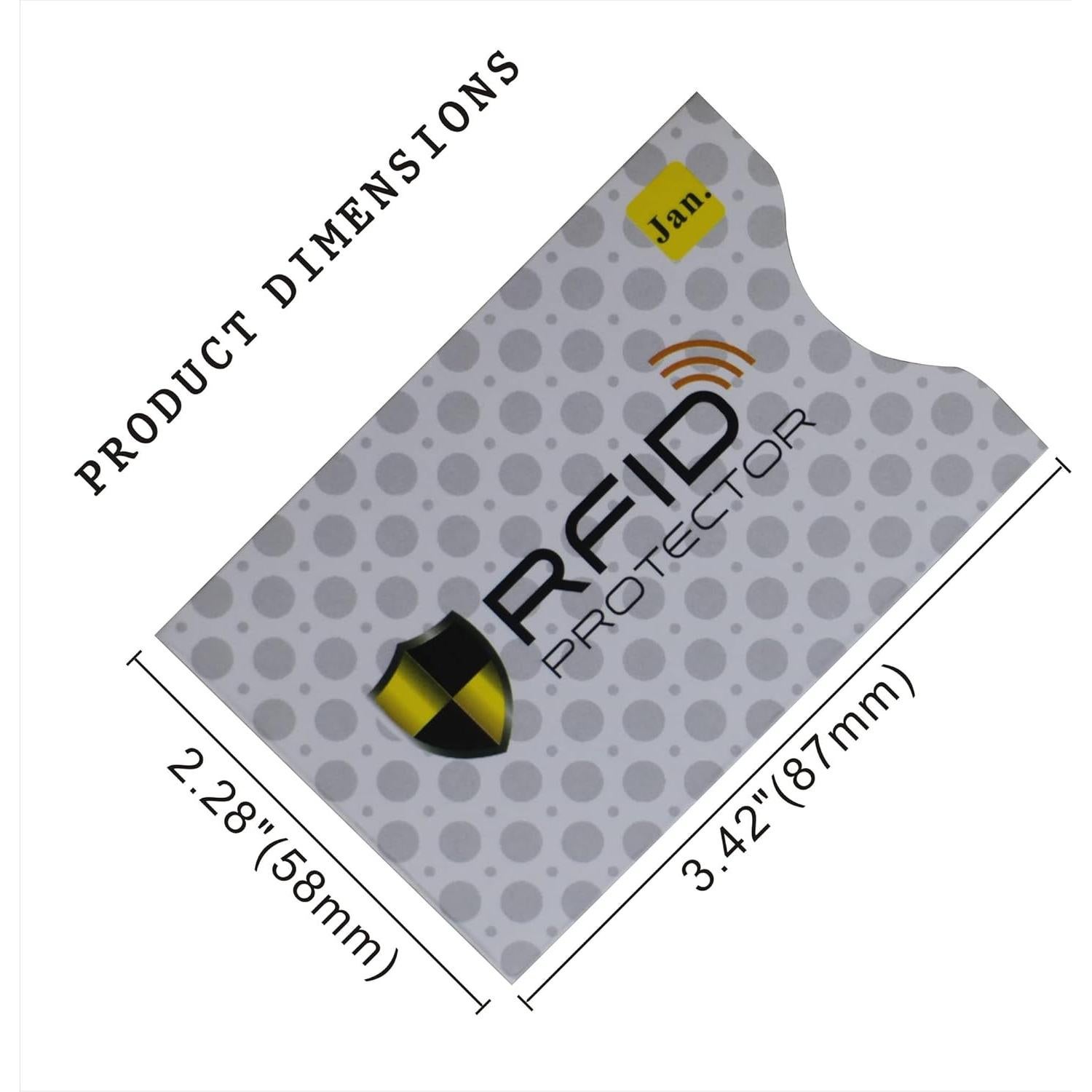 Juego de 12 Fundas RFID Protección Tarjetas Crédito Blanco