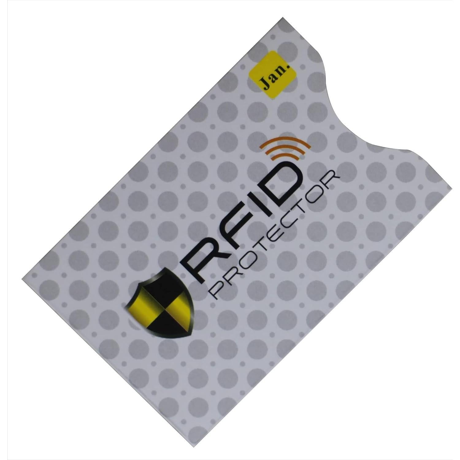 Juego de 12 Fundas RFID Protección Tarjetas Crédito Blanco