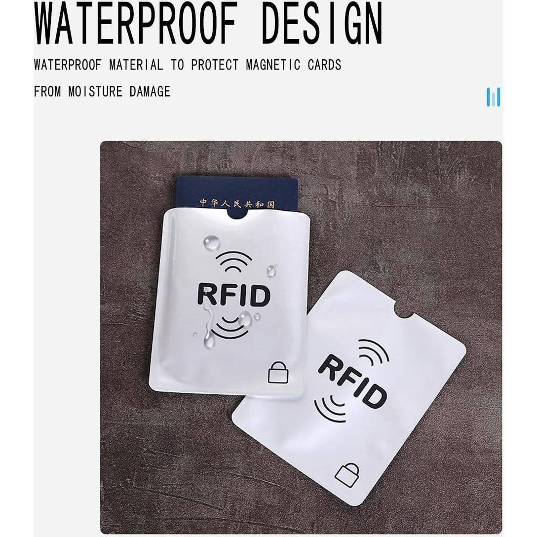 15 Piezas Manga Bloqueadora RFID Hakefyna - Protección Pasaporte y Tarjetas