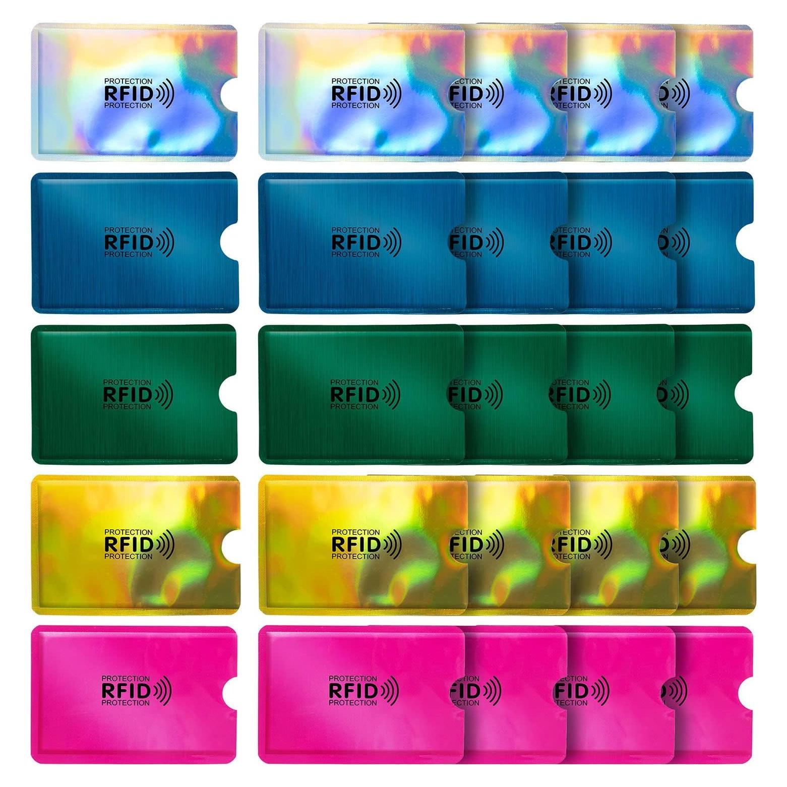 Fundas Bloqueadoras RFID RAYNAG 25 Piezas Protección Tarjetas