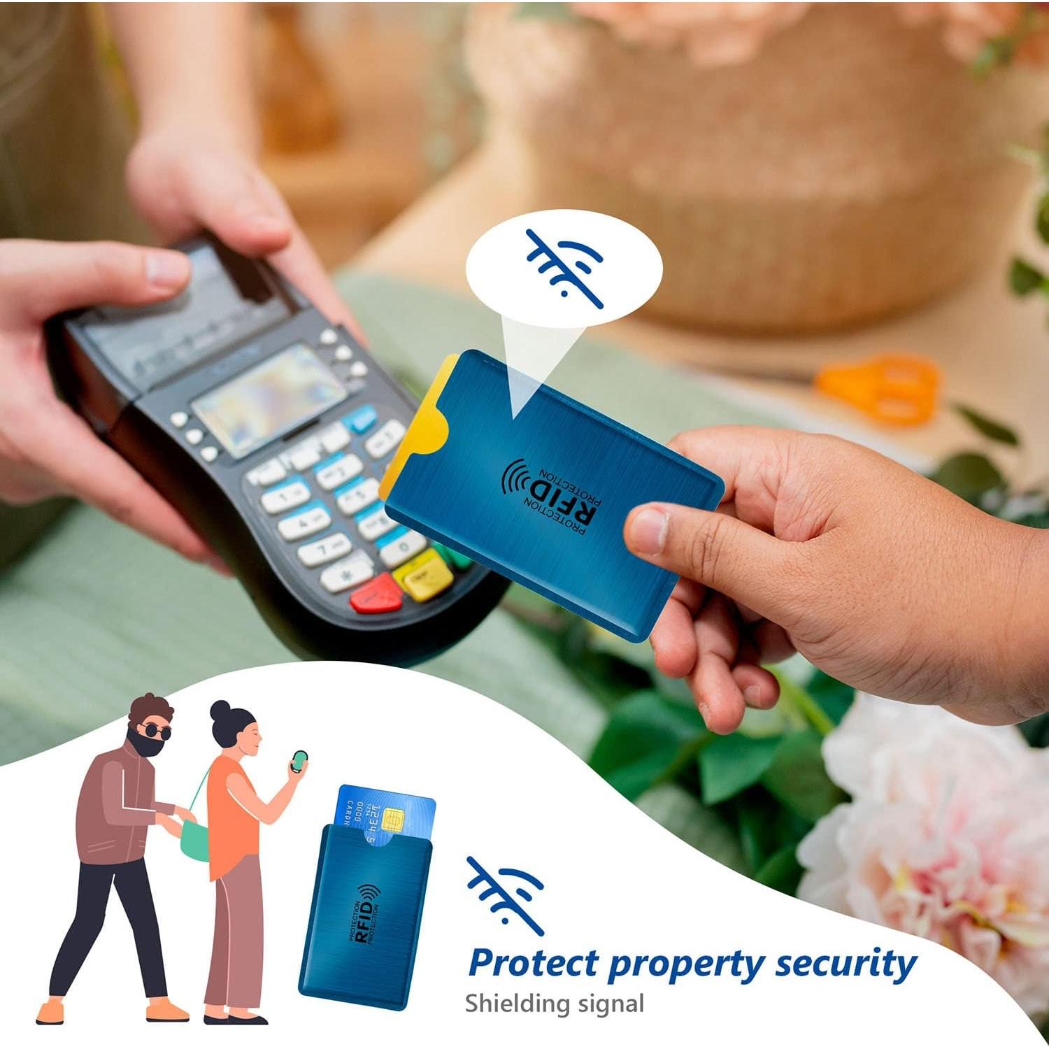 Fundas Bloqueadoras RFID RAYNAG 25 Piezas Protección Tarjetas