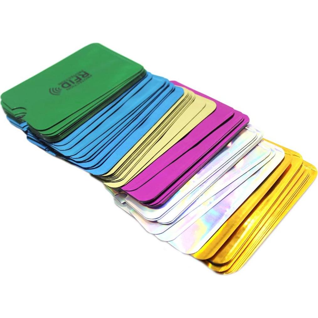 Fundas Holográficas RFID JUMISEE - Paquete de 60 Unidades