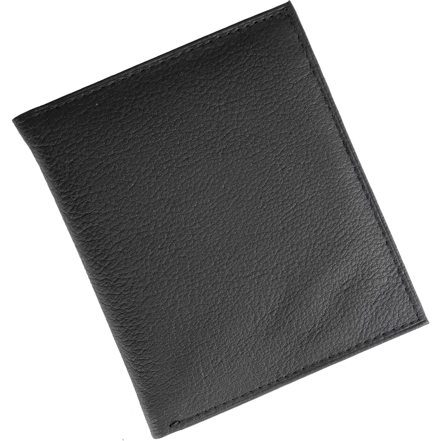 Cartera Bifold de Cuero Genuino Bullz con Bloqueo RFID Marrón