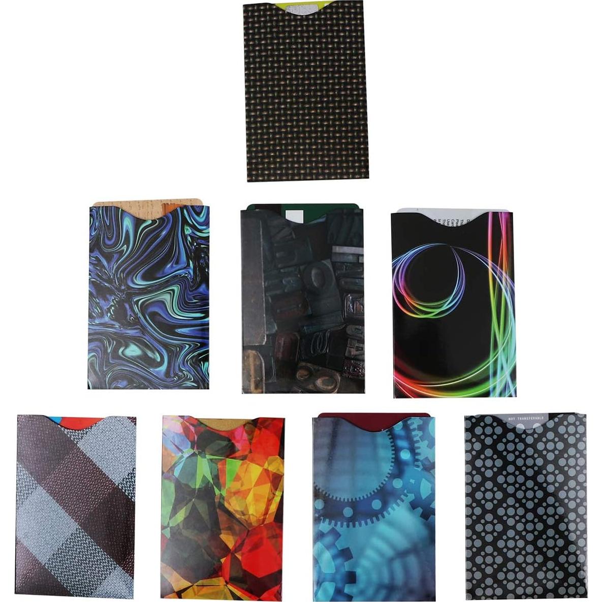 Fundas Protectores RFID Kurtzy - Paquete de 8 Tarjetas 8.8x5.8cm