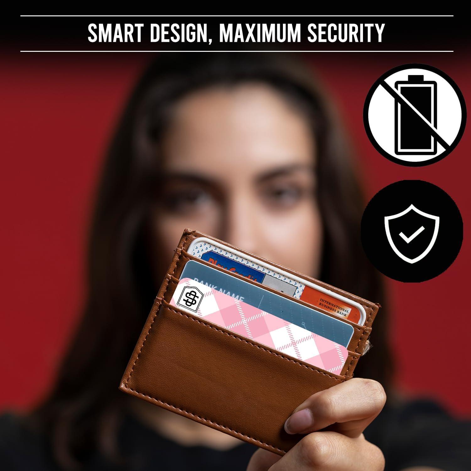 Tarjetas Bloqueadoras RFID Cryptid CS001 - 4 Pack Cuadro Rosa