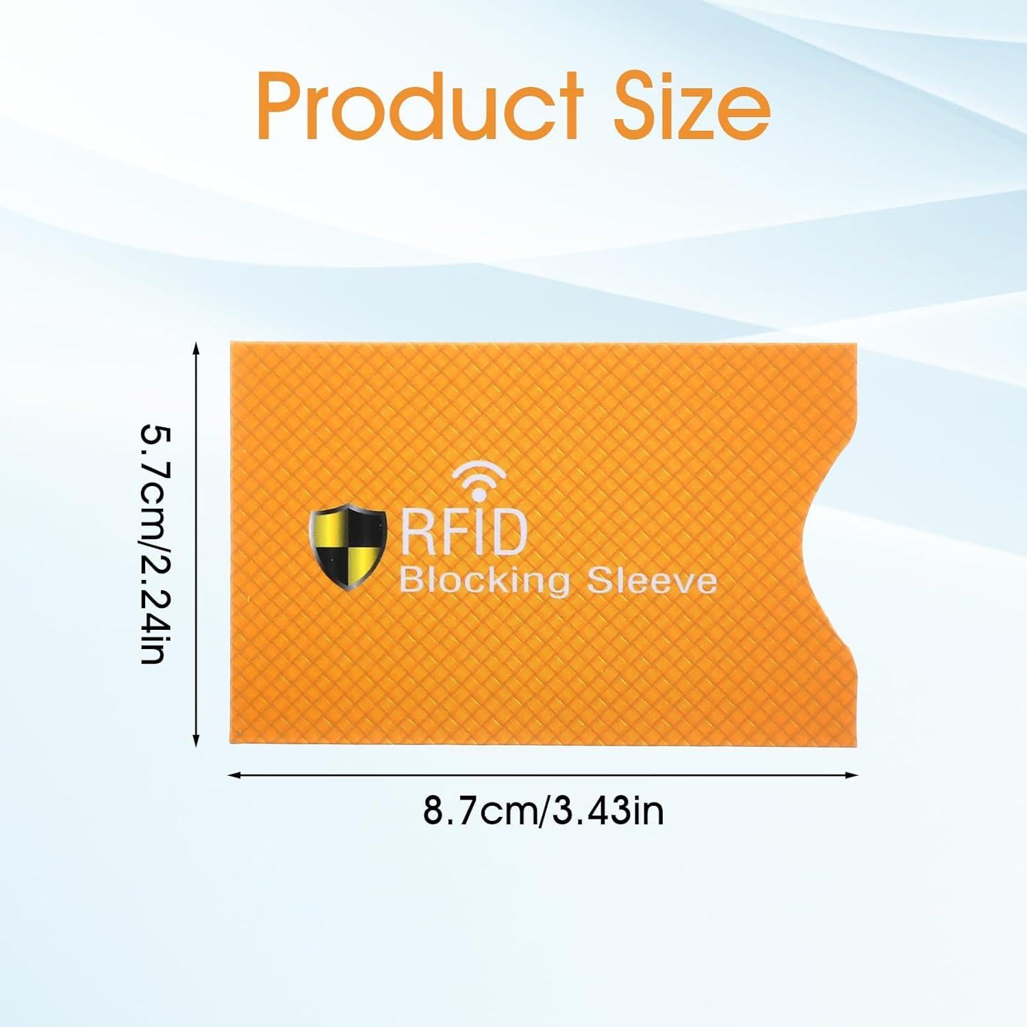 12 Fundas Bloqueadoras RFID AOZUO para Tarjetas de Crédito