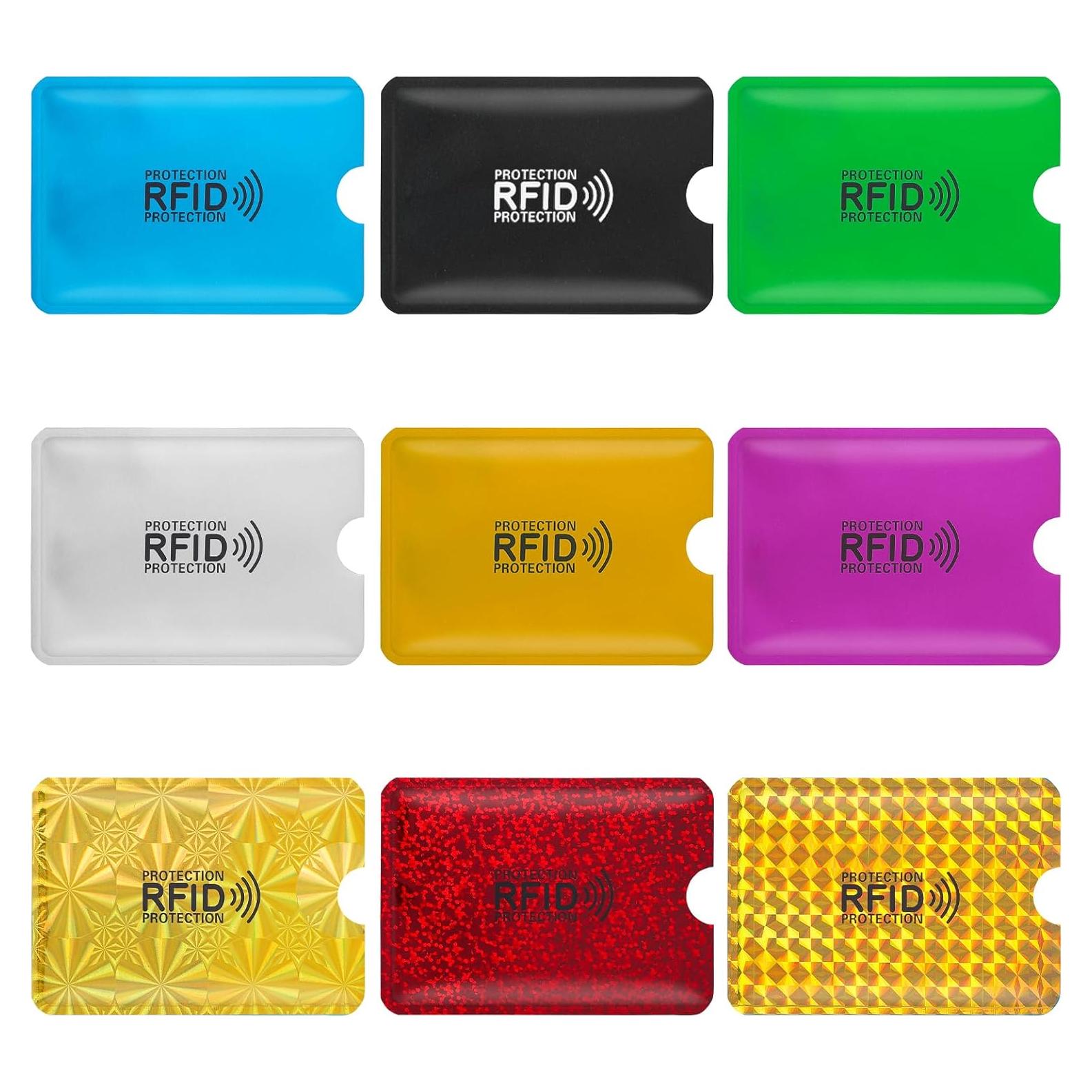 9 Fundas Bloqueadoras RFID Prasacco para Tarjetas de Crédito