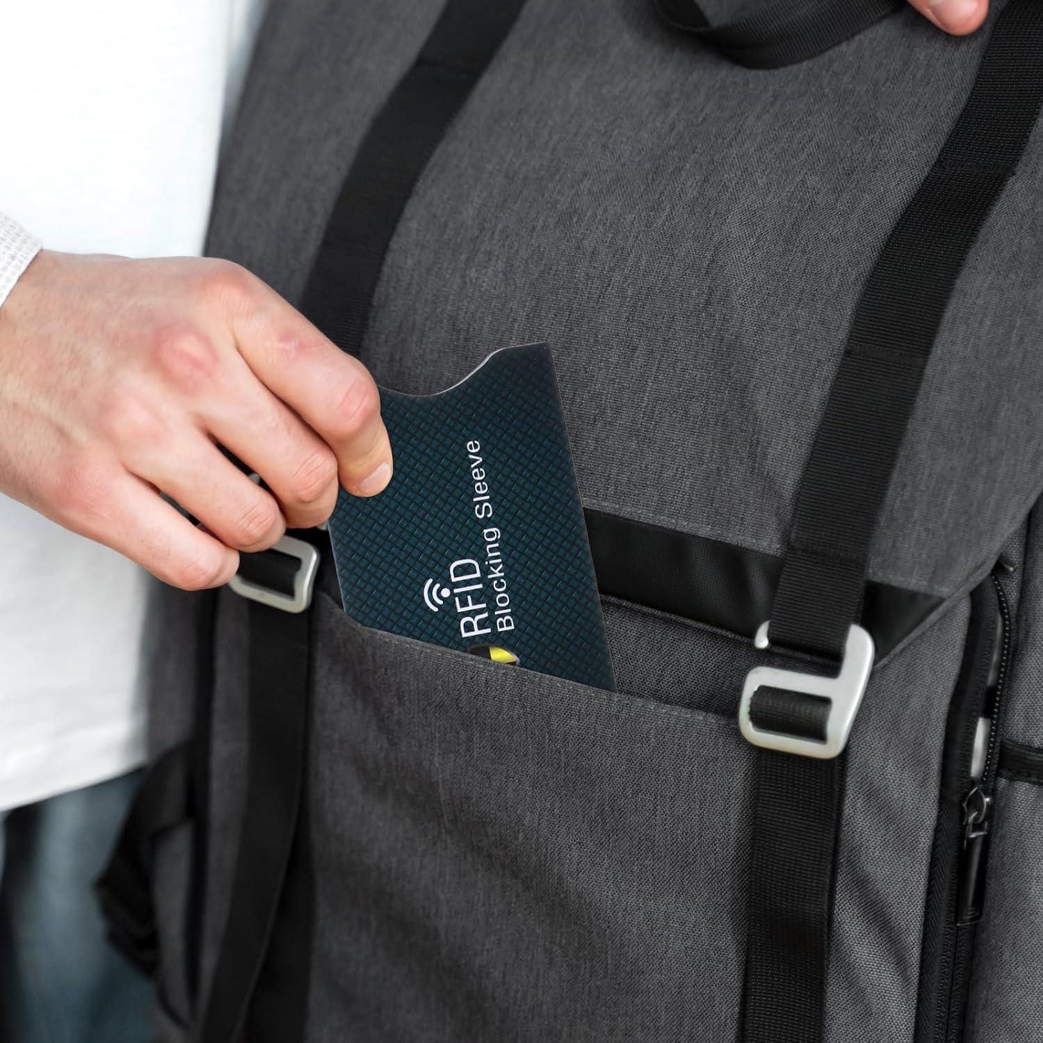 12 Fundas Bloqueadoras RFID AOZUO para Tarjetas de Crédito