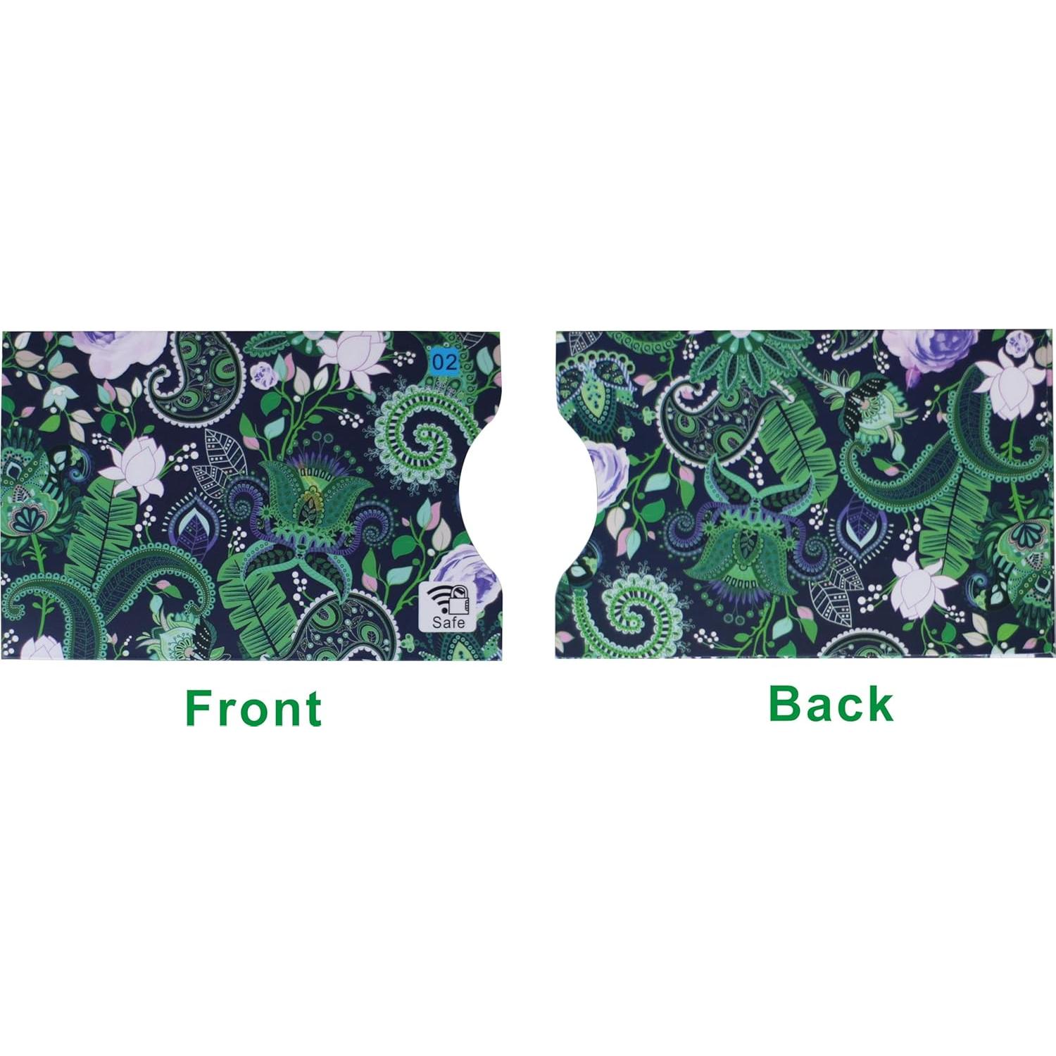 Juego de 8 Fundas Antirrobo RFID Larian Paisley Protección