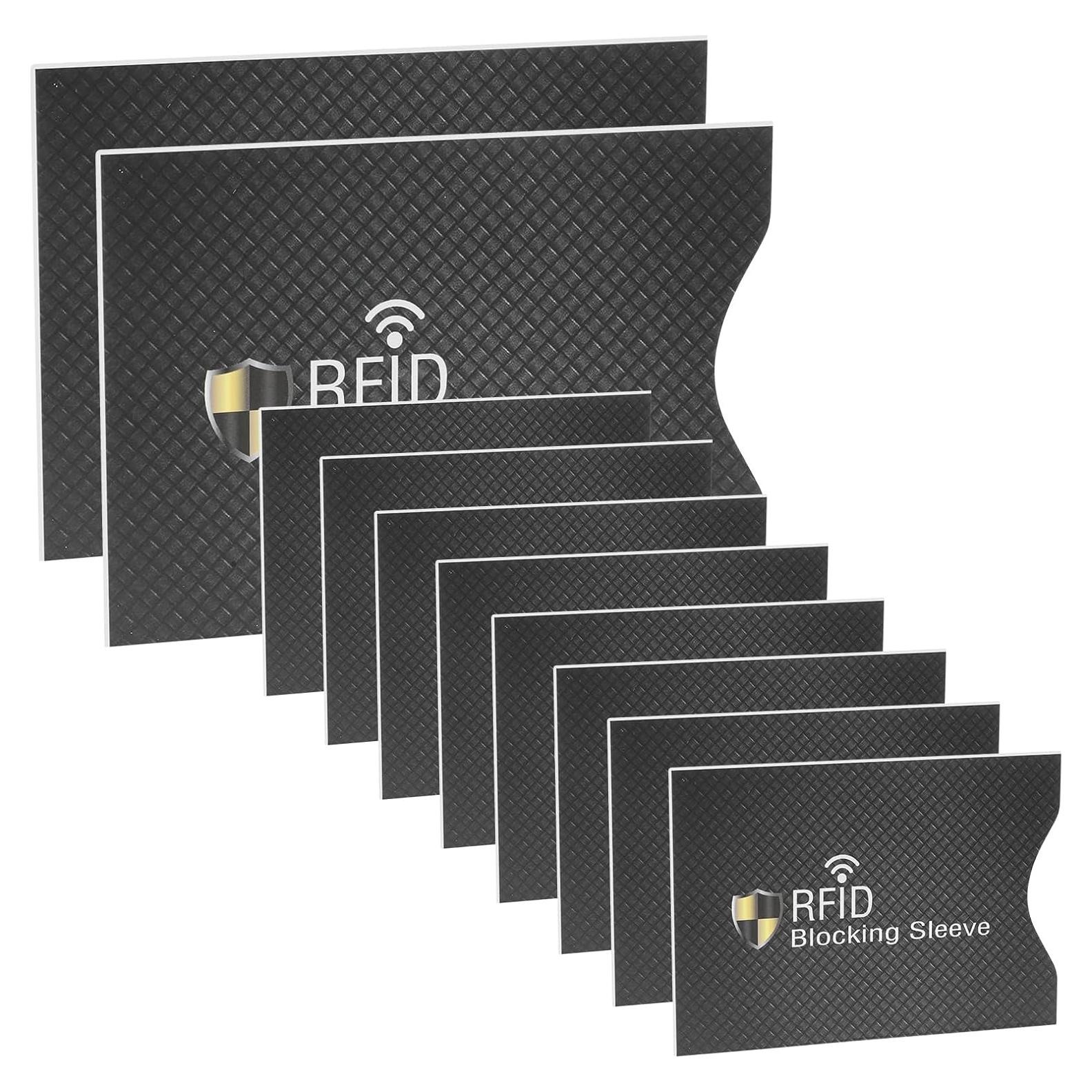 Juego de 10 fundas bloqueadoras RFID LLOUSSAK para tarjetas y pasaporte