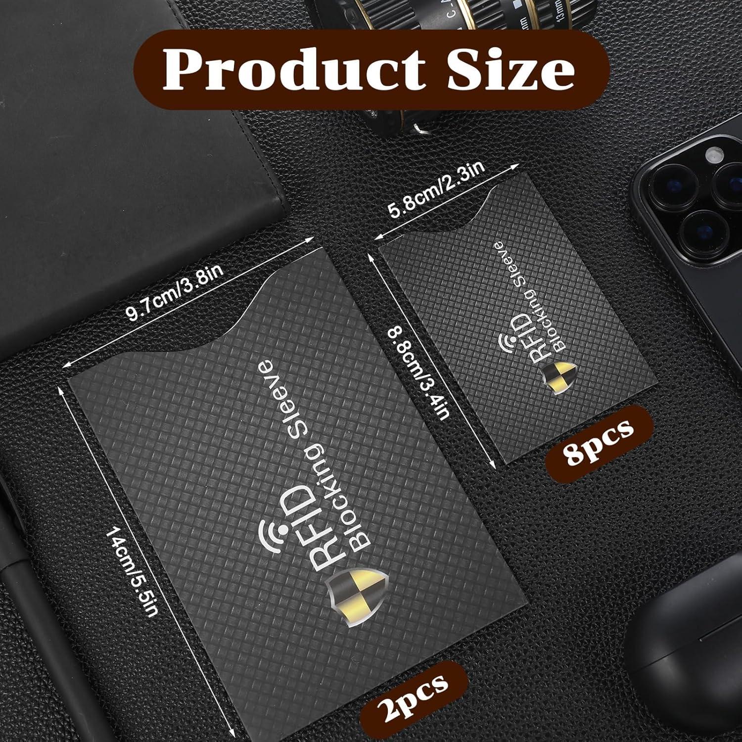 Juego de 10 fundas bloqueadoras RFID LLOUSSAK para tarjetas y pasaporte