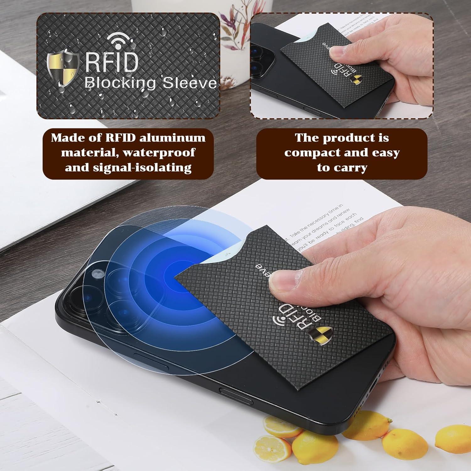 Juego de 10 fundas bloqueadoras RFID LLOUSSAK para tarjetas y pasaporte