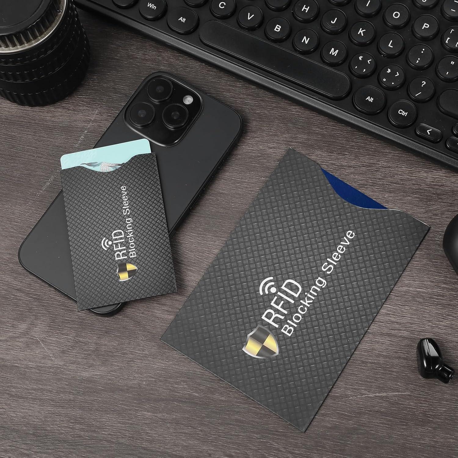 Juego de 10 fundas bloqueadoras RFID LLOUSSAK para tarjetas y pasaporte