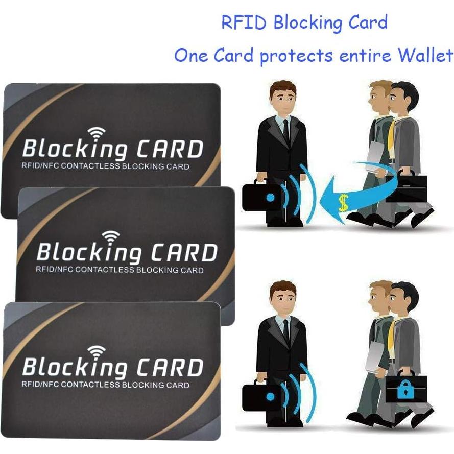 3 Tarjetas Bloqueadoras RFID JFBAO Protección Monedero