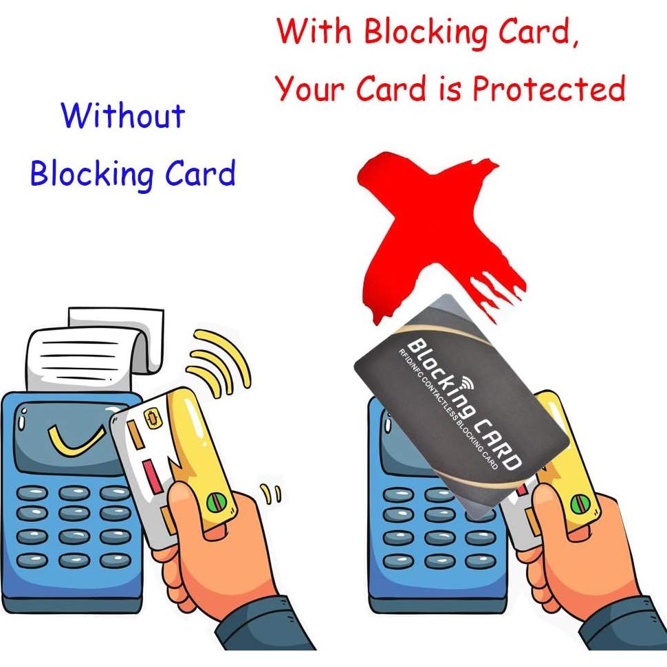 3 Tarjetas Bloqueadoras RFID JFBAO Protección Monedero