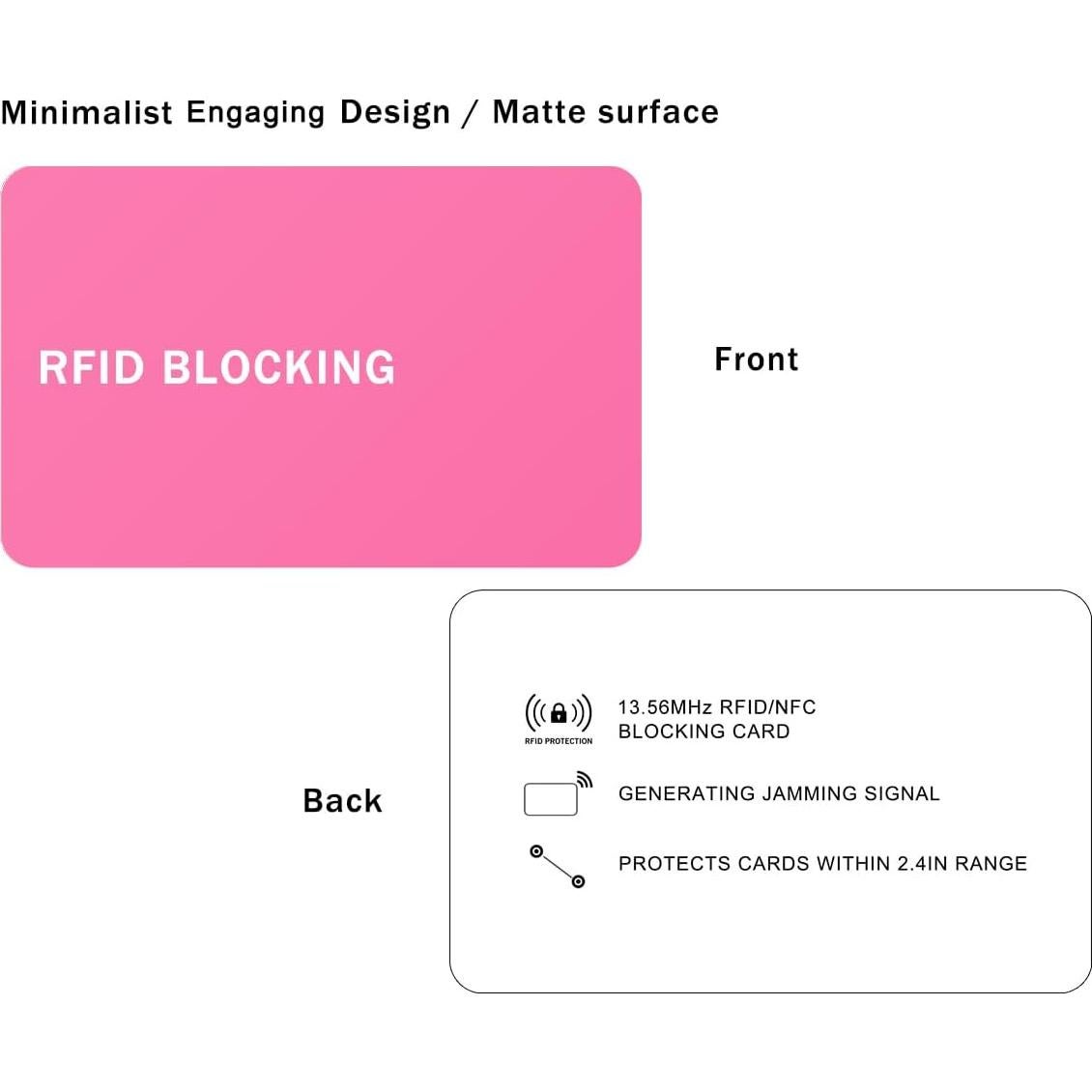 Tarjeta de Bloqueo RFID 9toa - Protección de Datos (Paquete de 5)