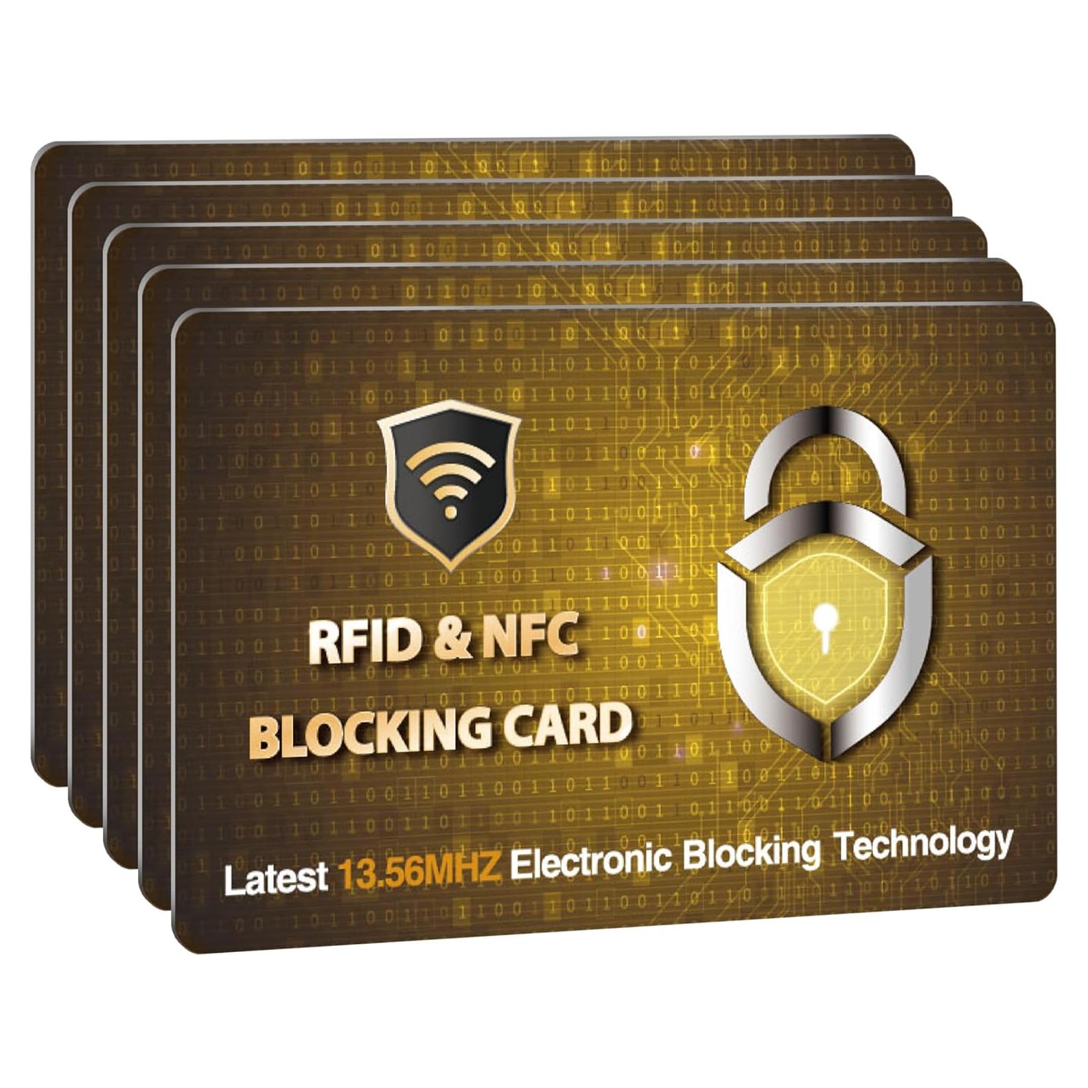Tarjetas de Bloqueo RFID SaiTech IT - 5 Pcs Dorado