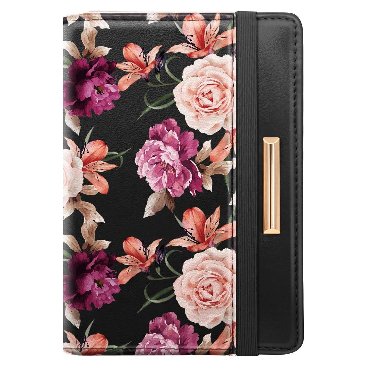 Funda de Pasaporte Coco Rossi Rosa con Bloqueo RFID para Mujeres