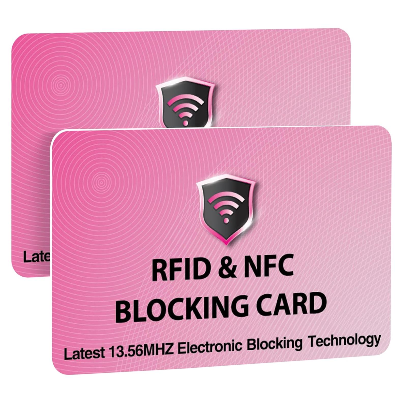 Tarjetas de Bloqueo RFID SaiTech IT - 2 Pcs Rosa