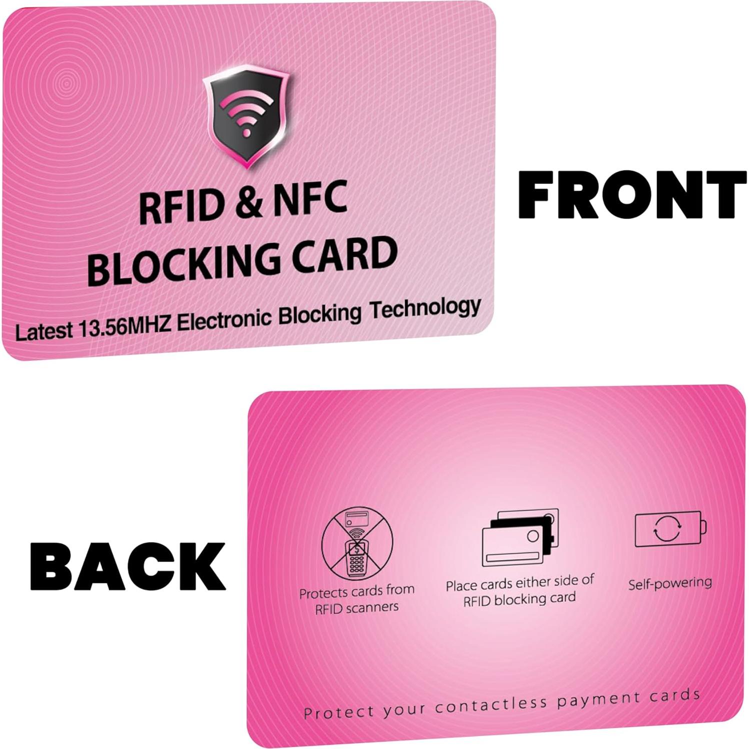 Tarjetas de Bloqueo RFID SaiTech IT - 2 Pcs Rosa