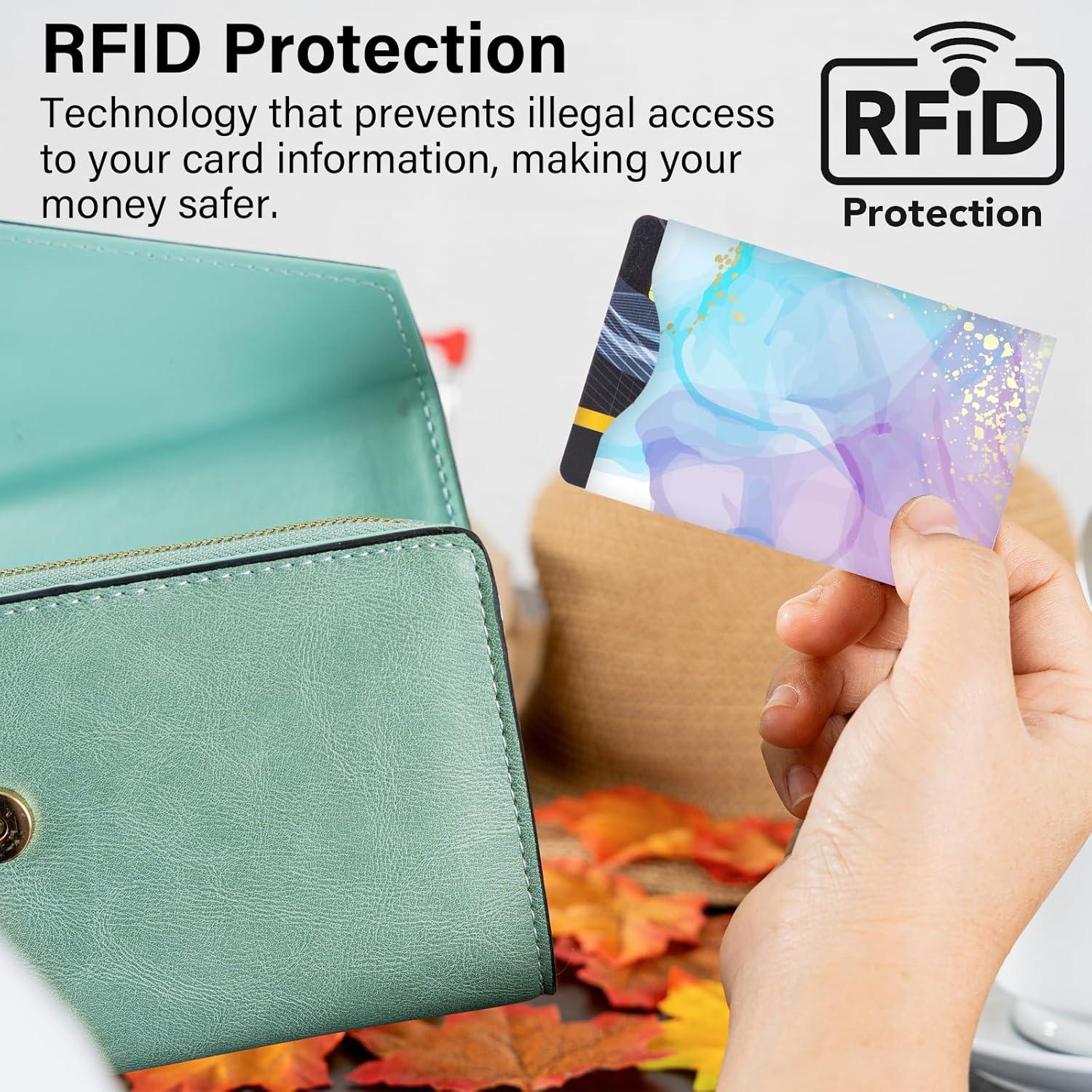 10 Fundas RFID Bloqueadoras DEEZOMO para Tarjetas de Crédito