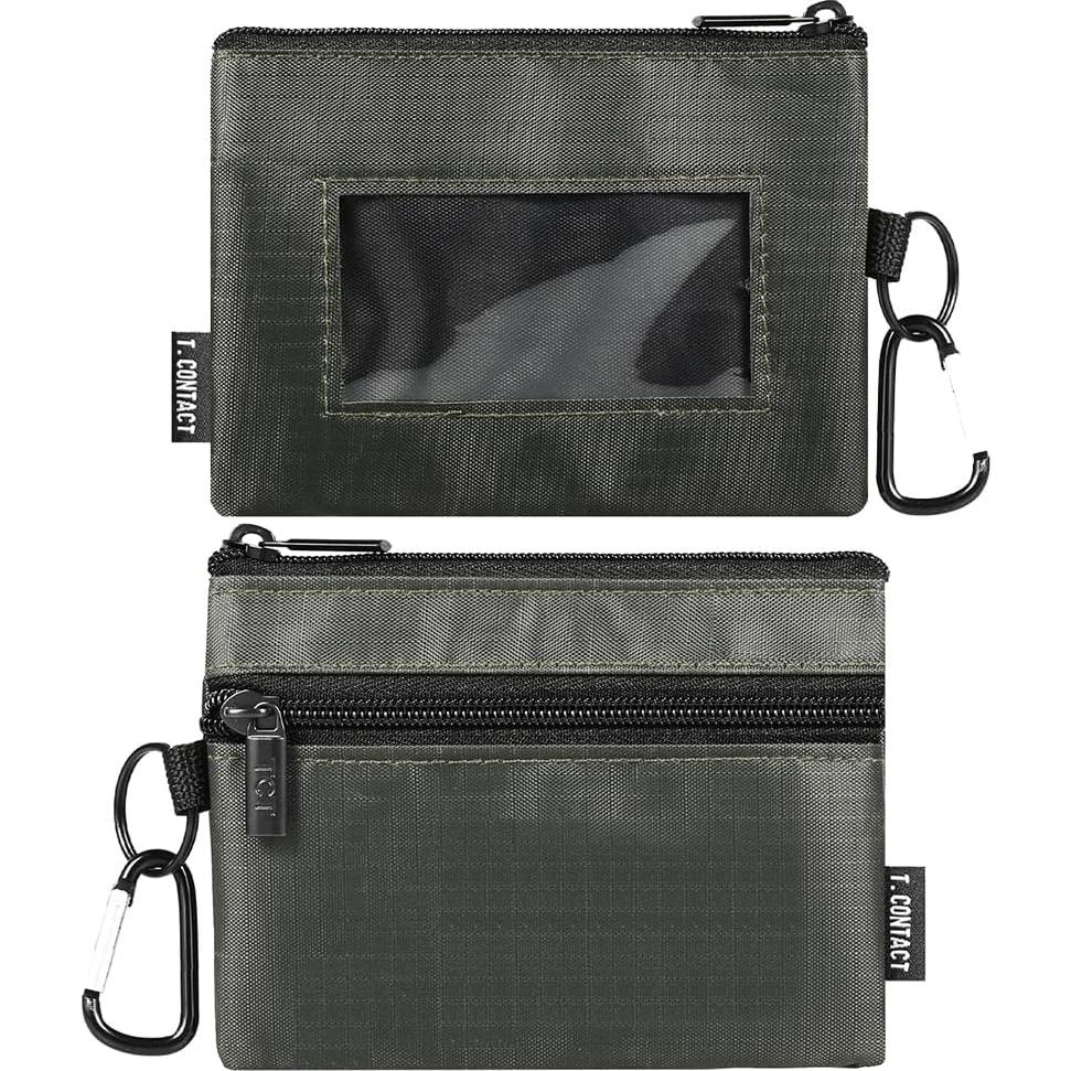 Billetera Slim T.CONTACT Verde a Prueba de RFID Compacta