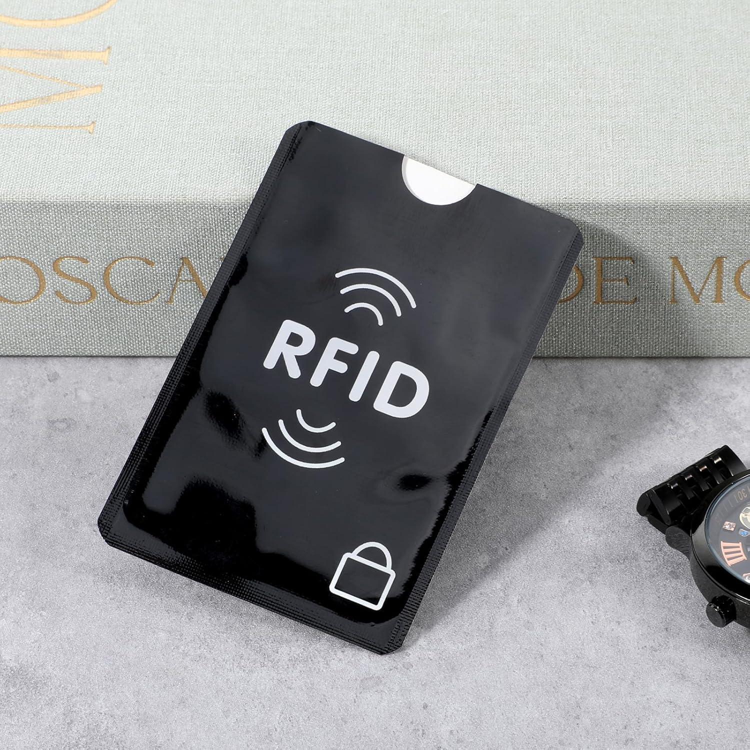 Mangas Bloqueadoras RFID Fyntave para Tarjetas y Pasaporte (15 PCS)