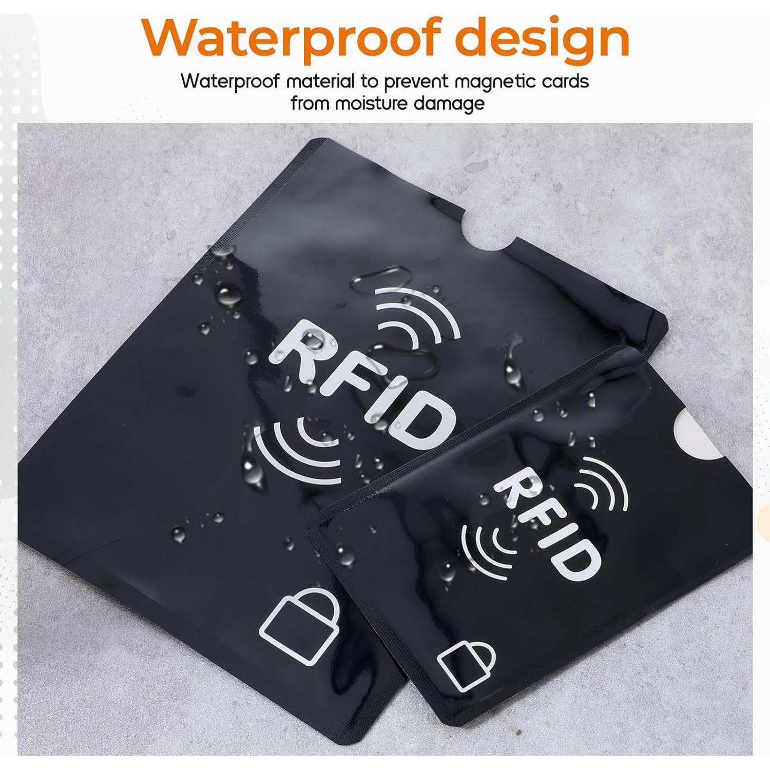 Mangas Bloqueadoras RFID Fyntave para Tarjetas y Pasaporte (15 PCS)