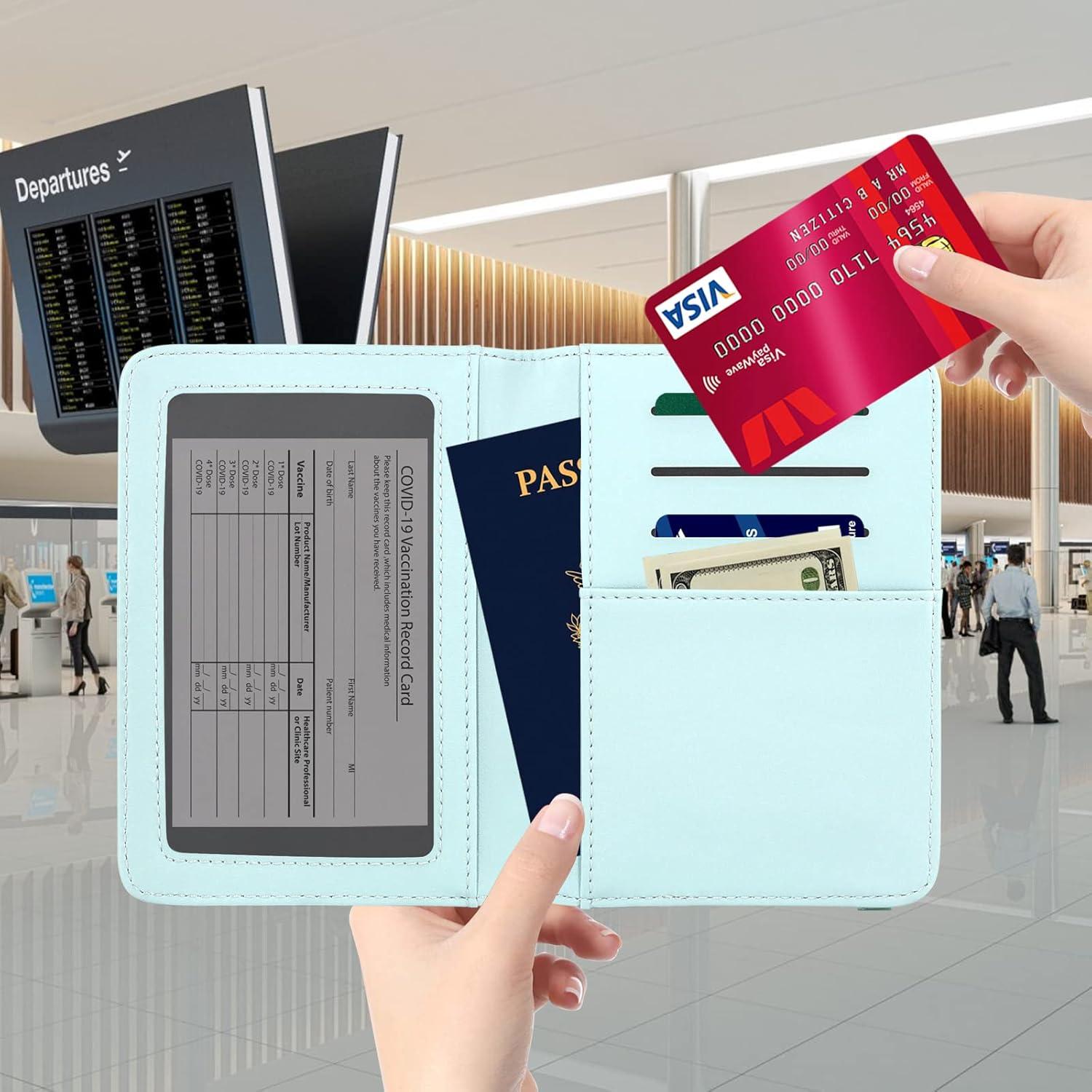 Cartera para Pasaporte Zoppen Antirrobo RFID Unisex Camelias