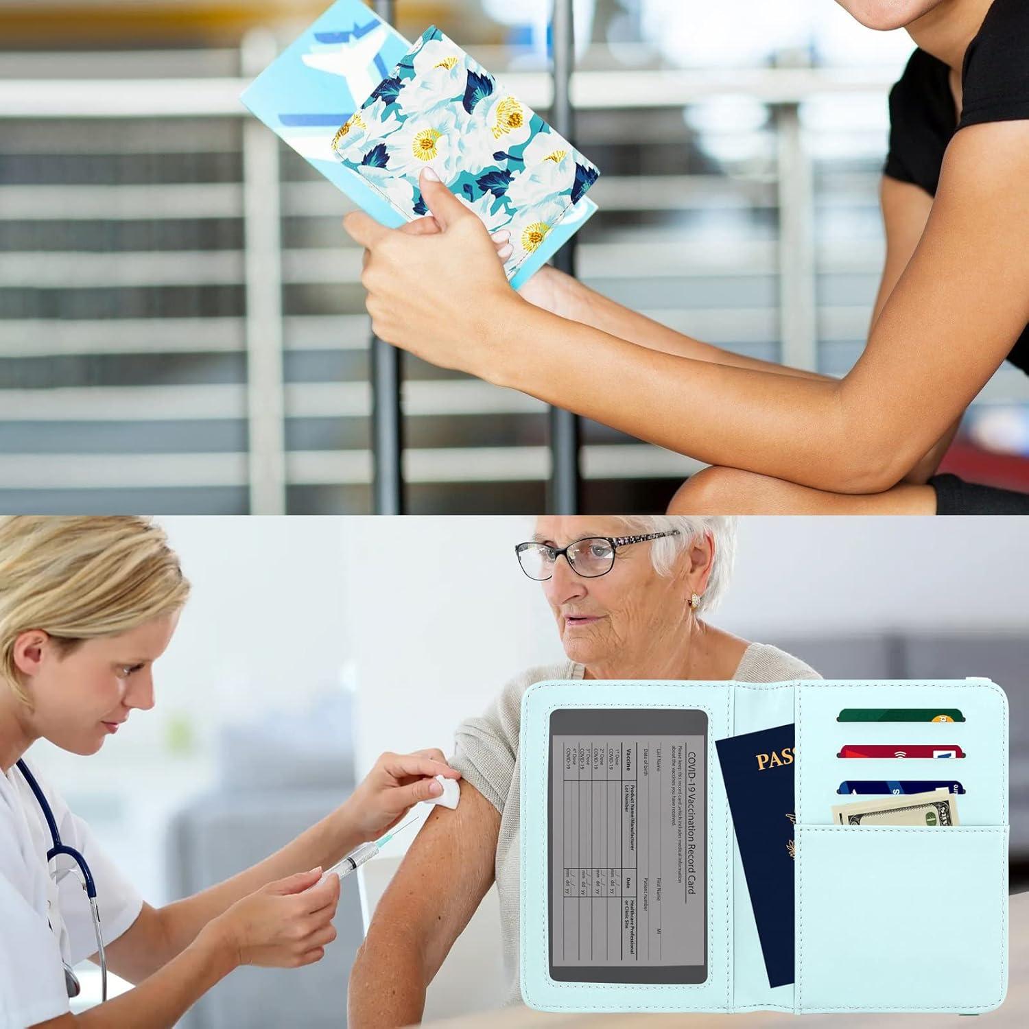 Cartera para Pasaporte Zoppen Antirrobo RFID Unisex Camelias