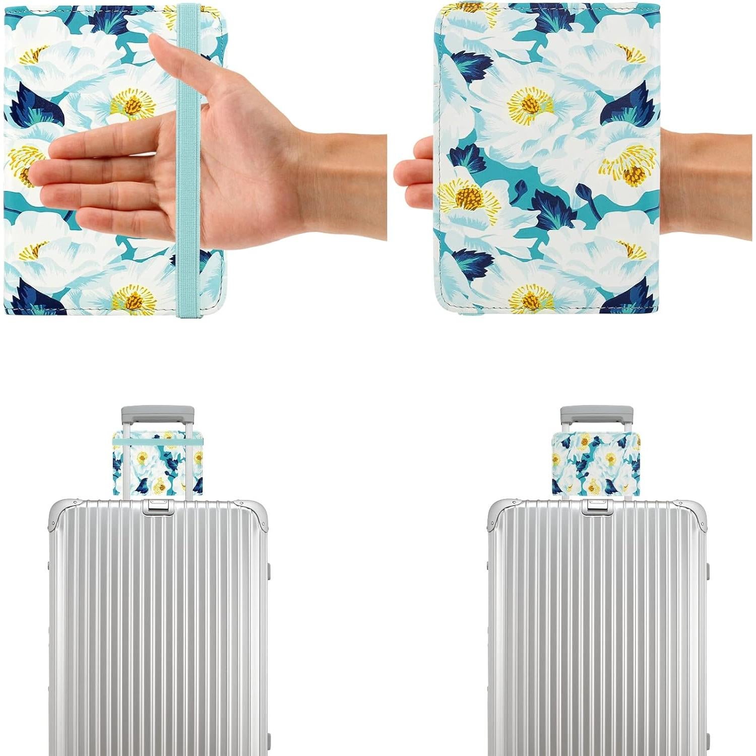 Cartera para Pasaporte Zoppen Antirrobo RFID Unisex Camelias