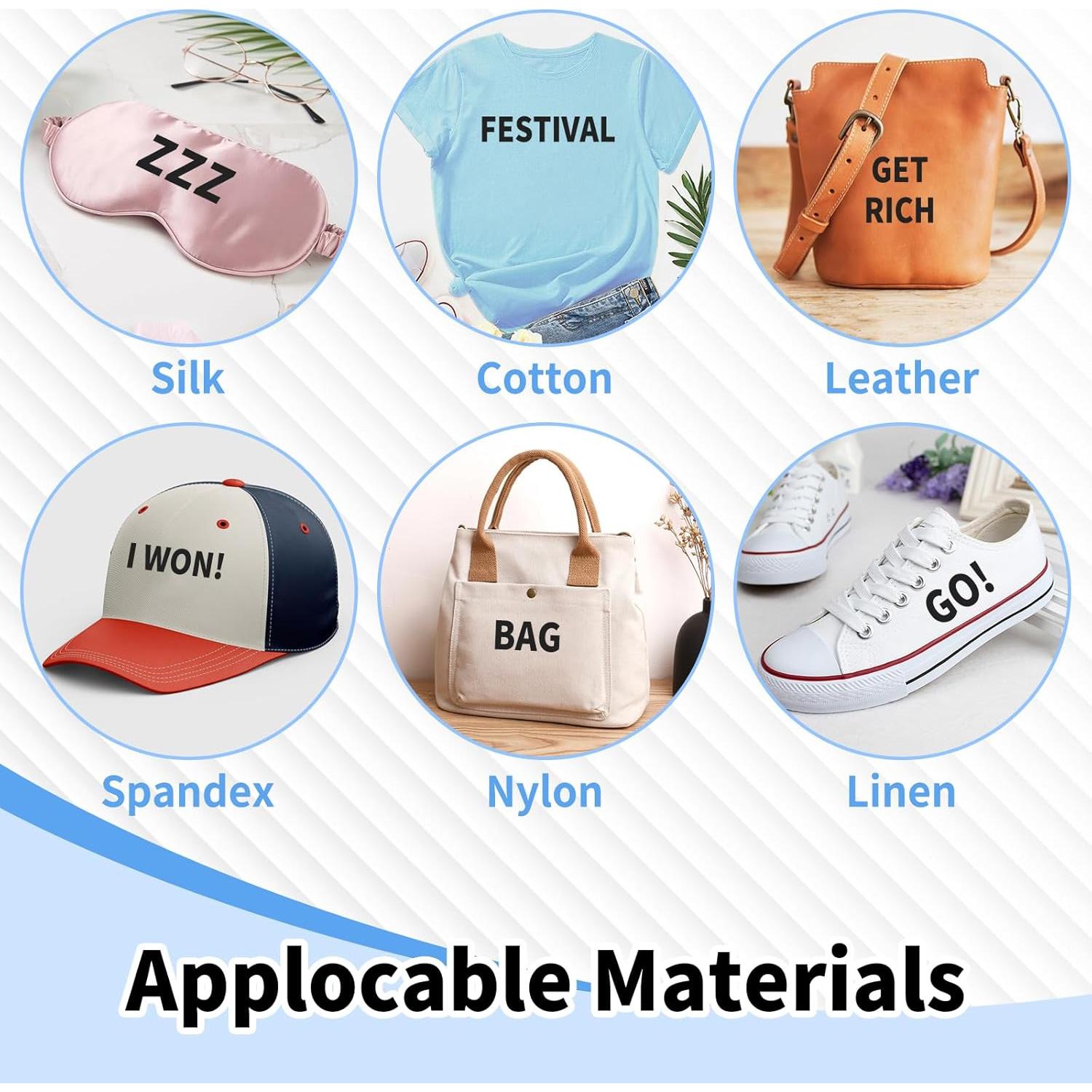 Letras de Planchar Lucomb 440 Piezas Vinilo Negro 2"