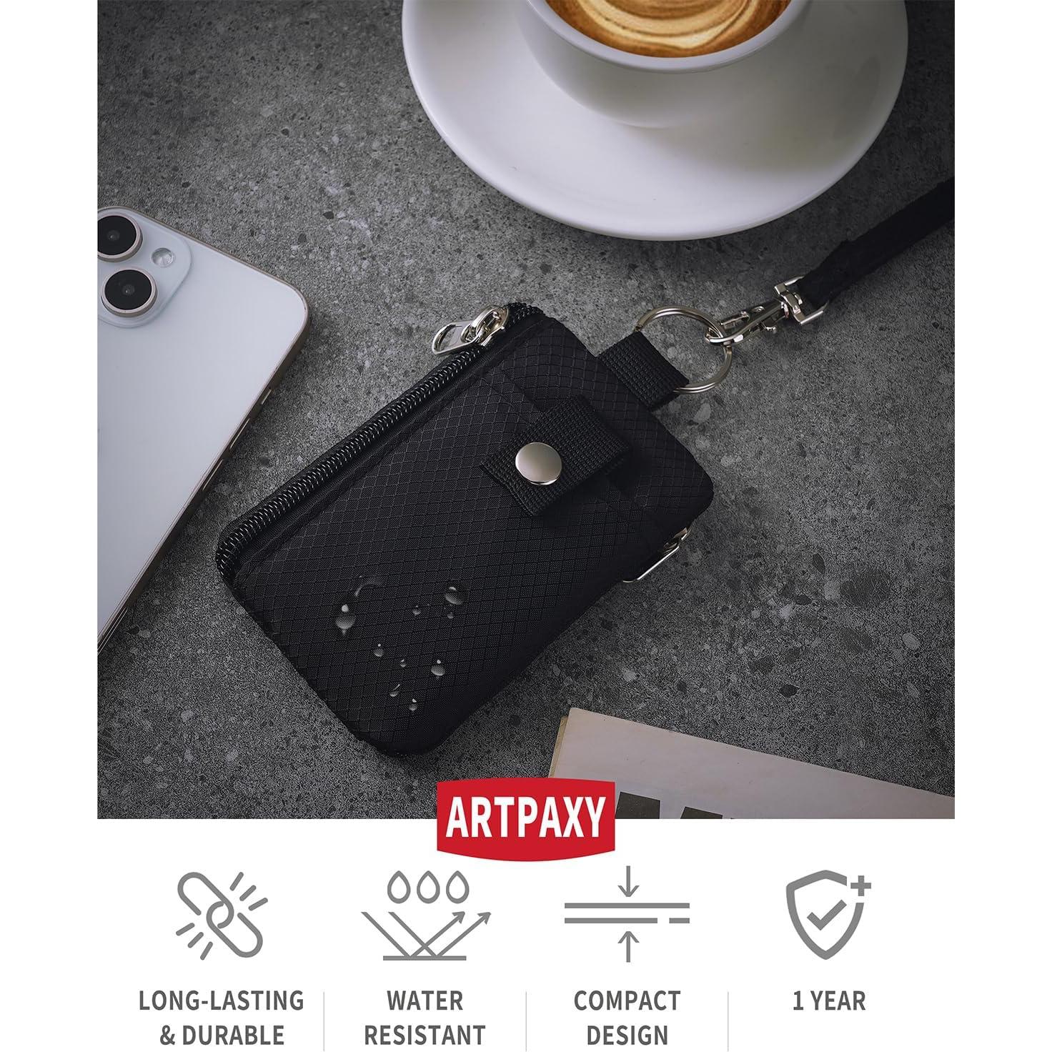 Billetera Minimalista Artpaxy con Bloqueo RFID y Llavero