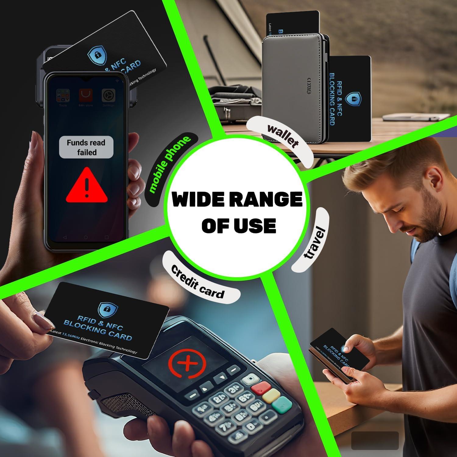 Paquete de 6 Tarjetas de Bloqueo RFID ZGAGFZ para Pasaporte