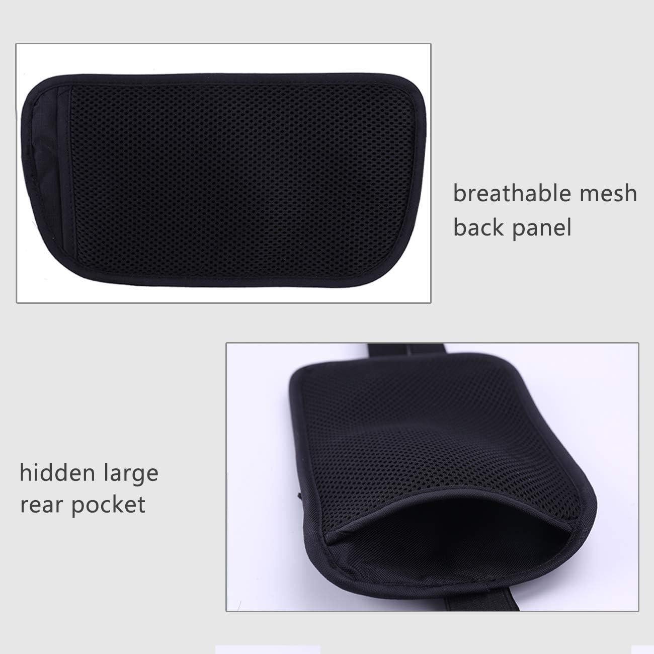 Cinturón de Dinero LANNEY RFID Negro para Viajes y Documentos