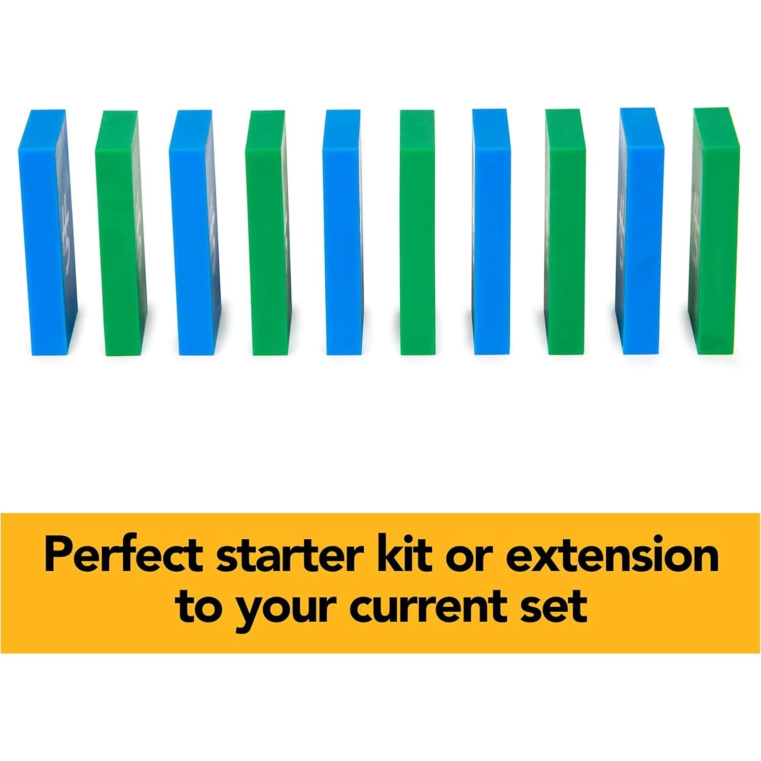 Set de Dominó H5 Spin Master 60 Piezas Azul/Verde Neón