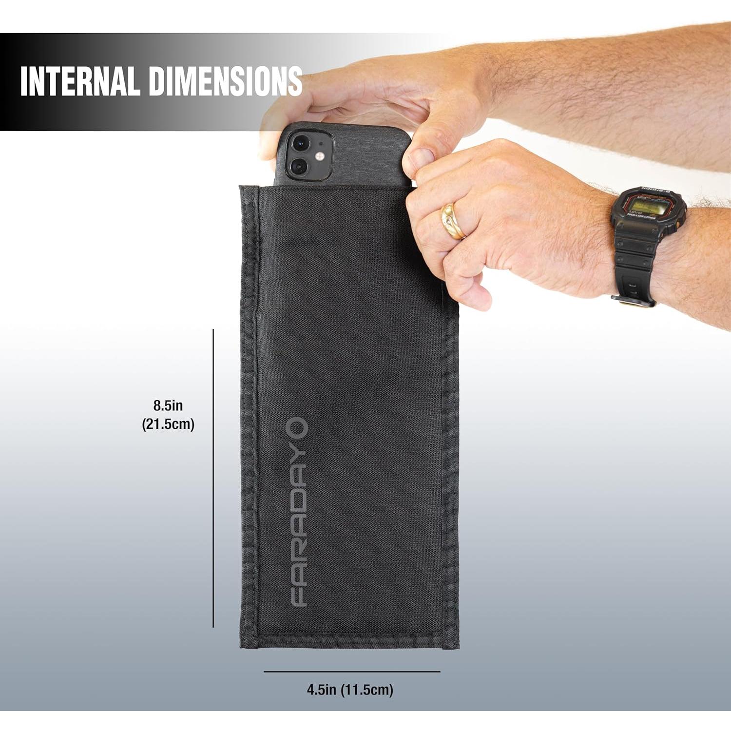 Chaqueta Faraday Pro para Teléfono Vertical - Cierre Magnético, Blindaje RF