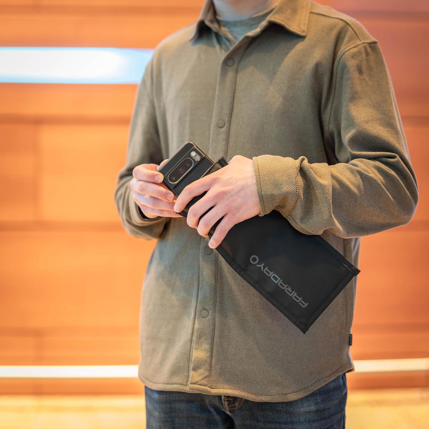 Chaqueta Faraday Pro para Teléfono Vertical - Cierre Magnético, Blindaje RF
