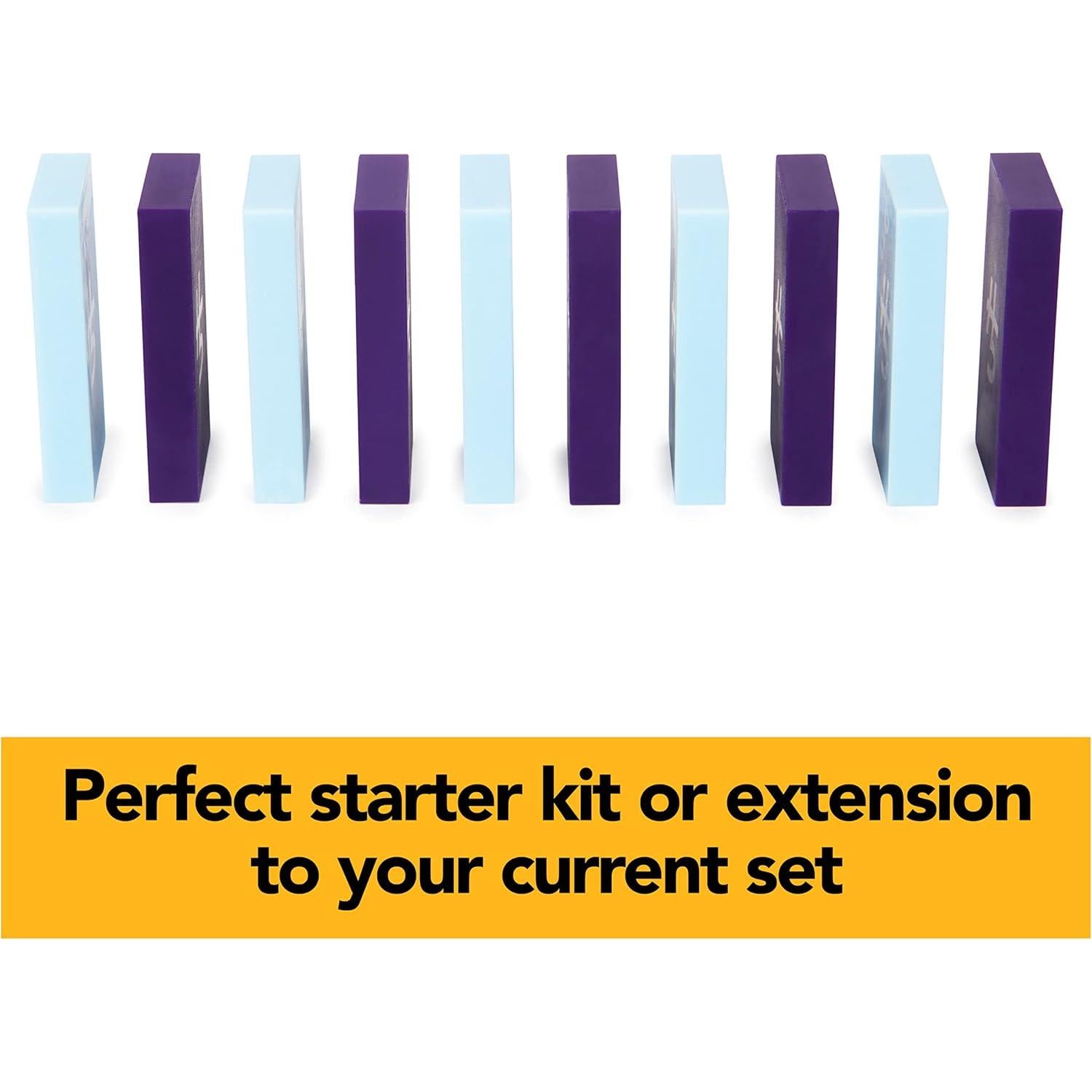 Dominó Spin Master H5 Set 60 Piezas Azul/Púrpura