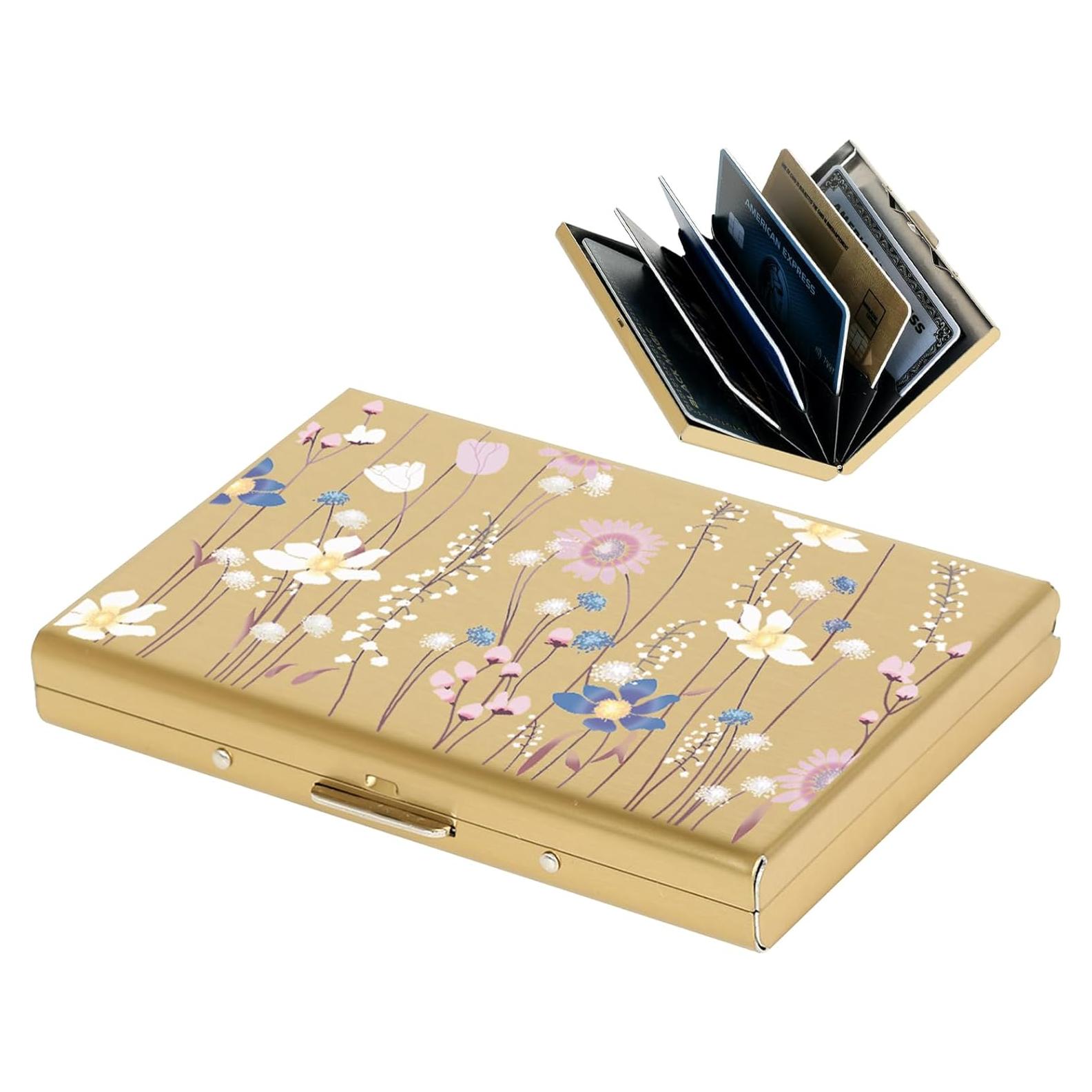 Portacarnets de Crédito BONSYL con Bloqueo RFID - Oro