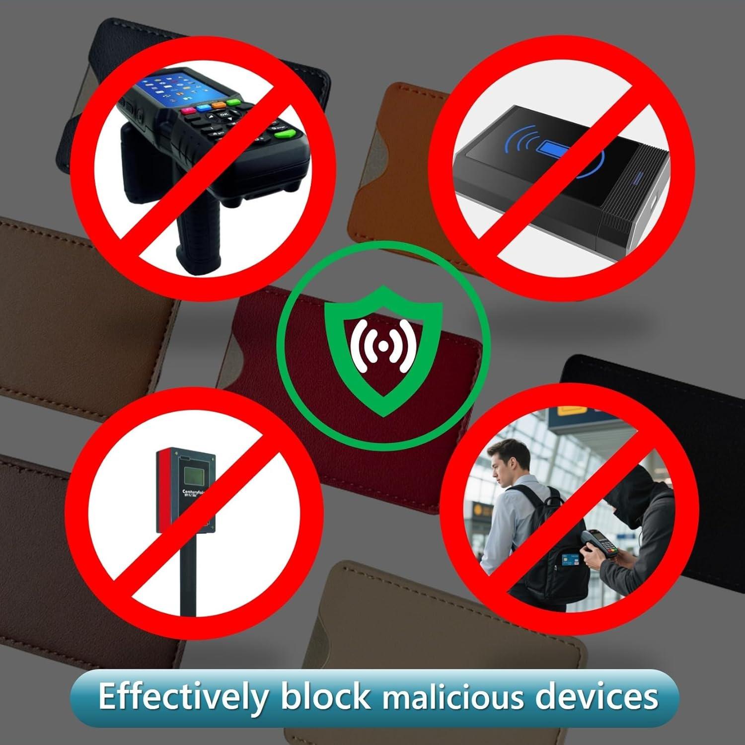 Juego de 7 Fundas Bloqueadoras RFID Objuni - Protección Tarjetas