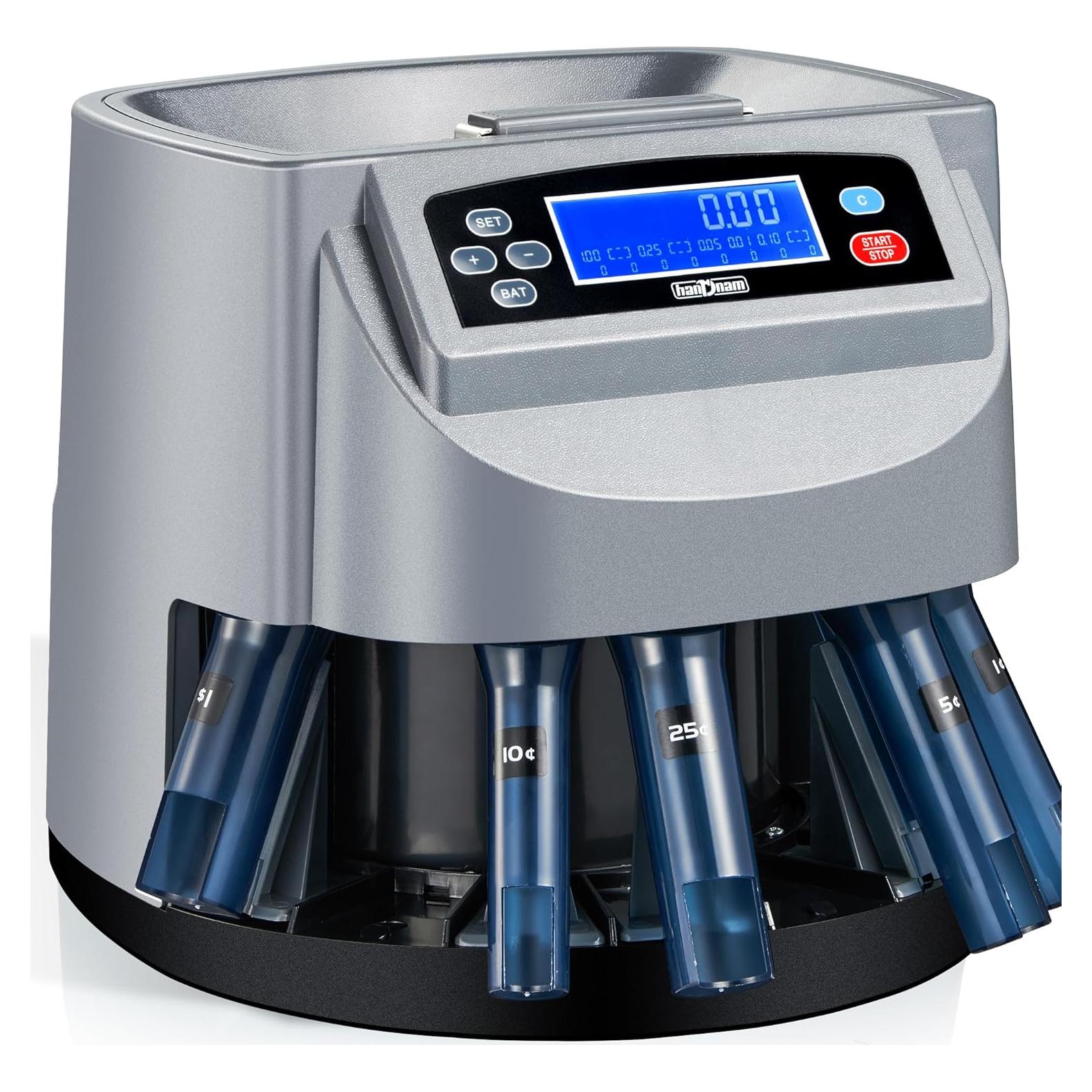 Máquina Contadora de Monedas Handnam 270 Monedas/min, 500 Capacidad