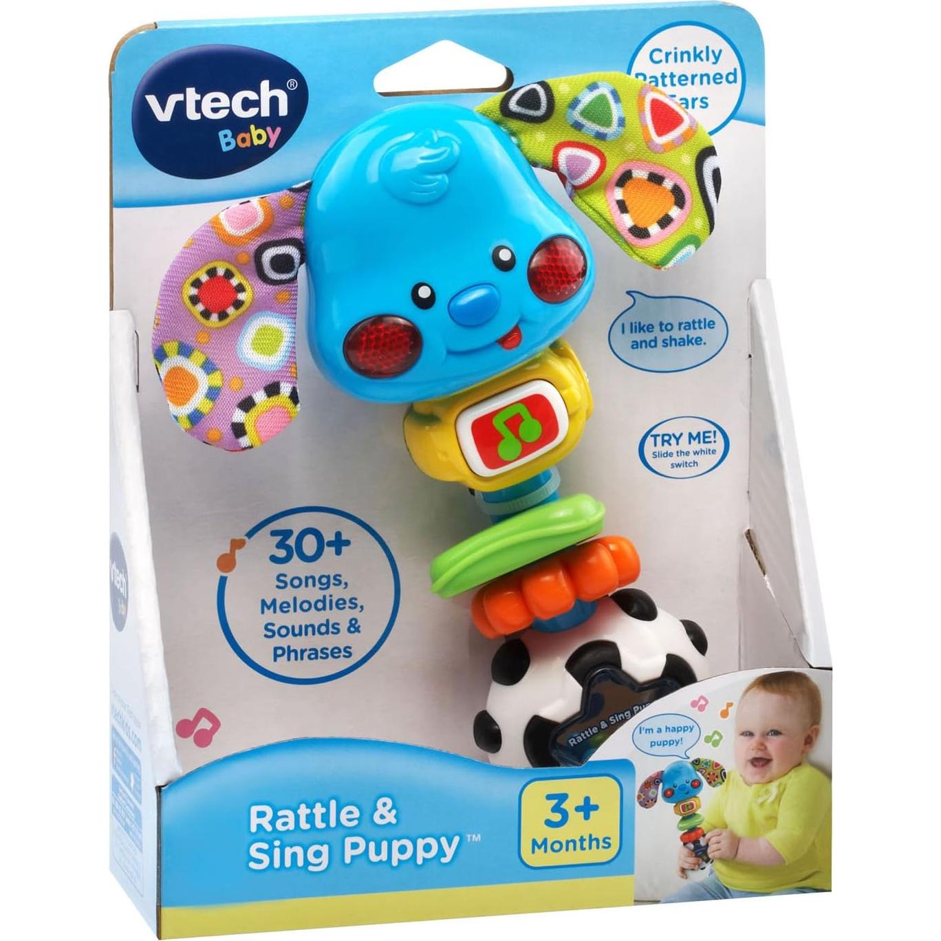 Sonajero Interactivo VTech Perrito 5.1x13.5cm para Bebés