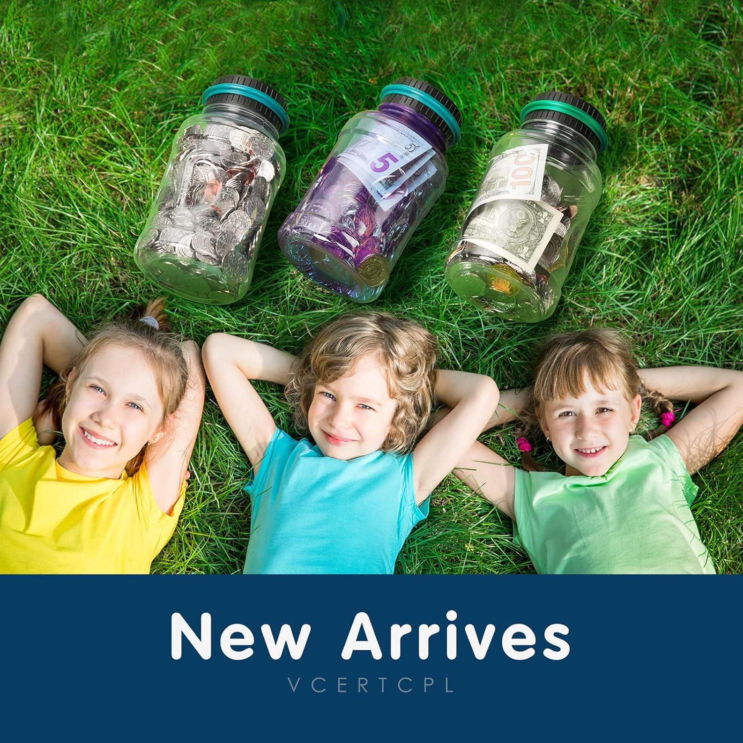 Alcancía Digital Vcertcpl 1.8L con Contador de Monedas Púrpura